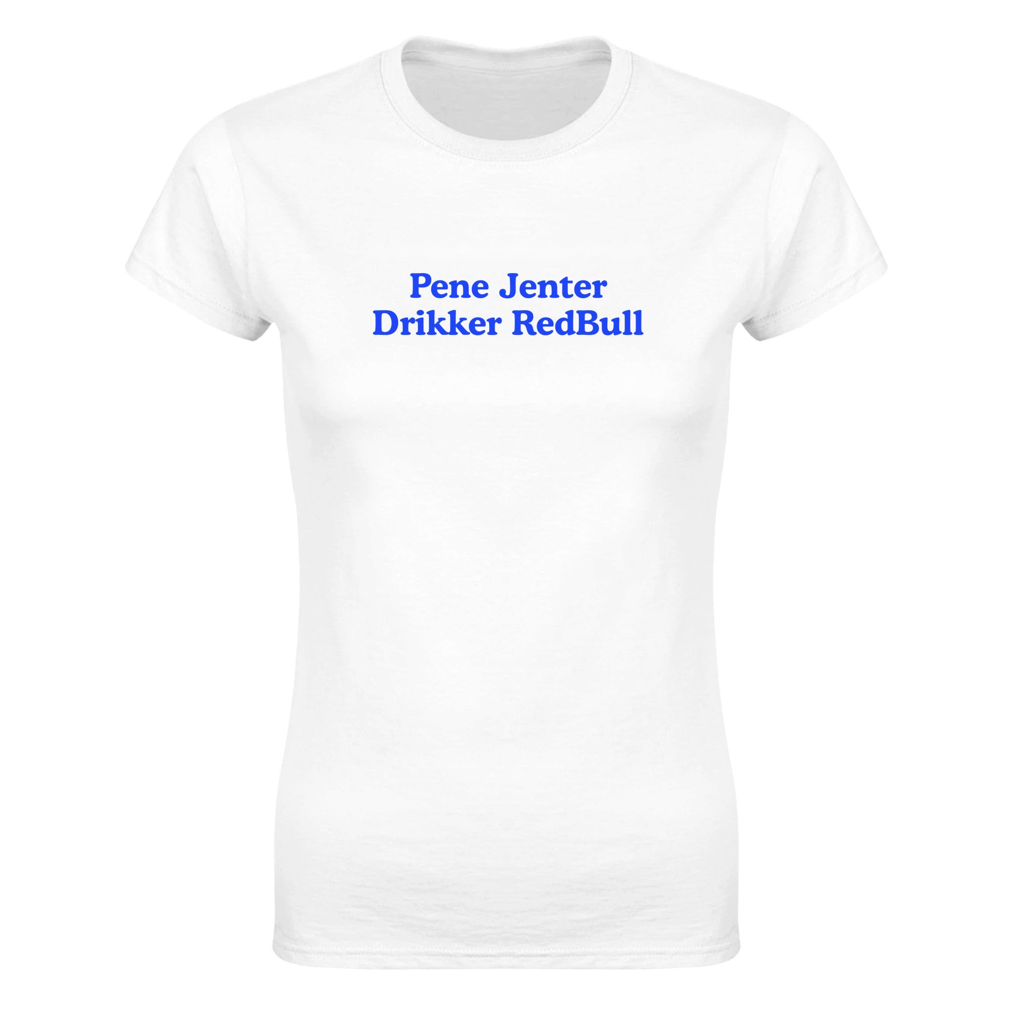 Pene jenter drikker redbull - Dame t-skjorte – White