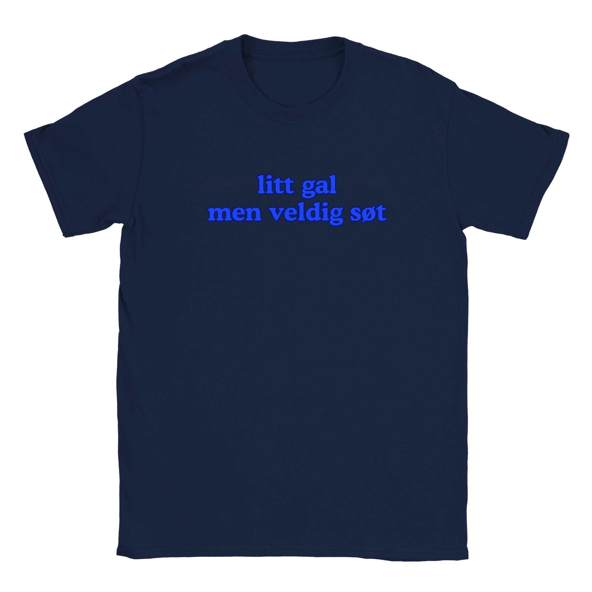 Litt gal men veldig søt - Baby tee – Navy