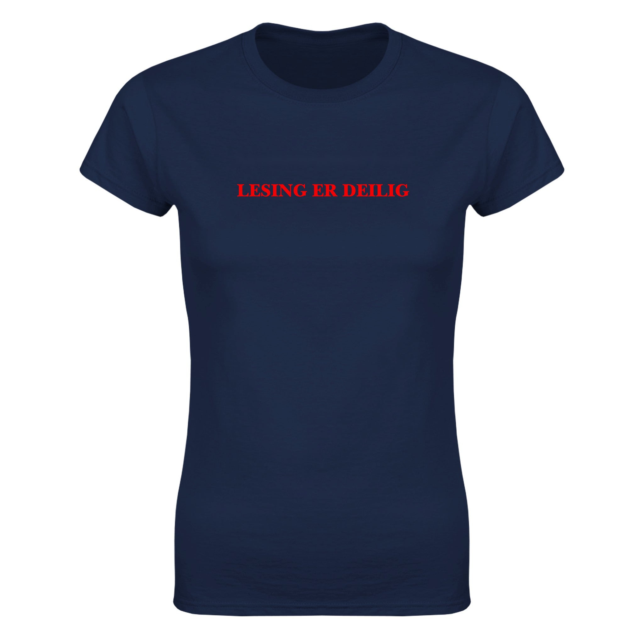 Lesing er deilig - Dame t-skjorte – Navy