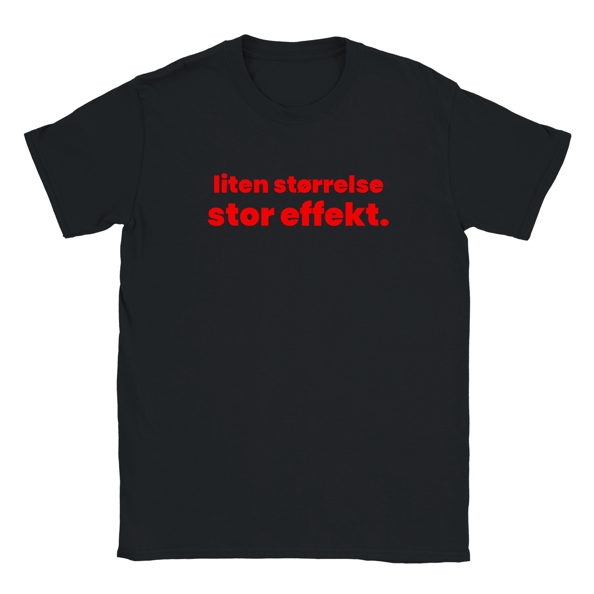 Liten størrelse stor effekt - Baby tee – Black