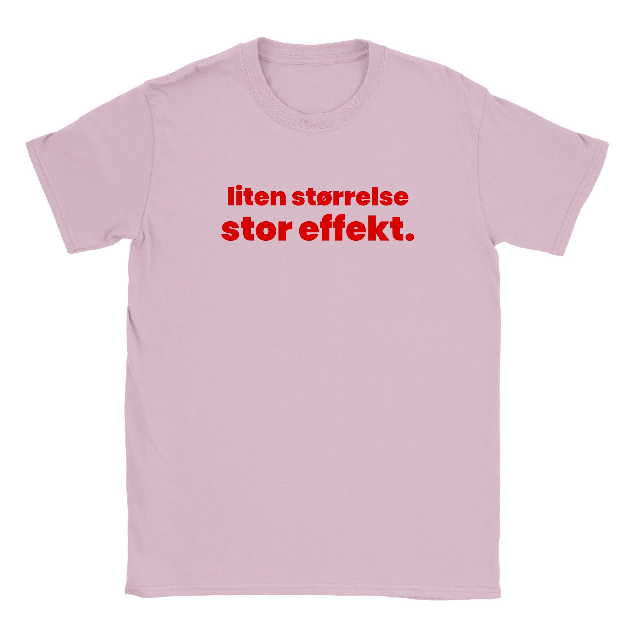 Liten størrelse stor effekt - Baby tee – Light Pink