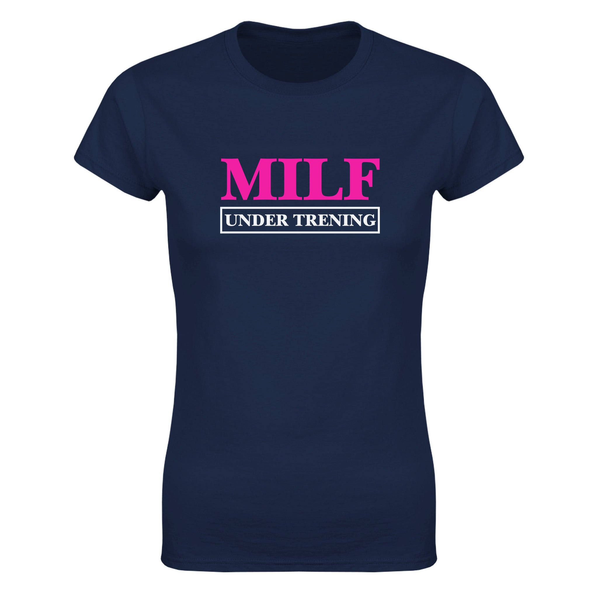 MILF under trening - Dame t-skjorte – Navy