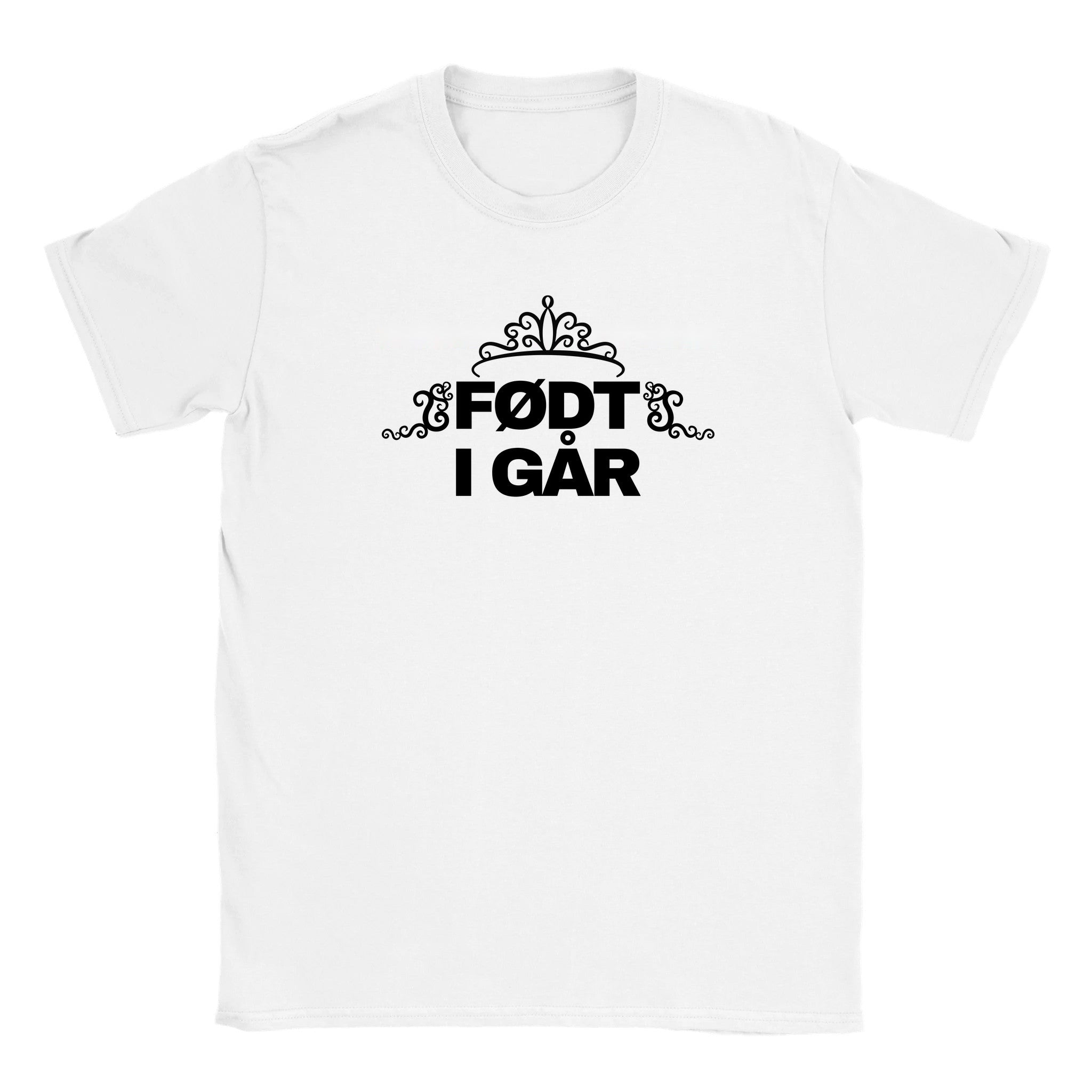 Født i går - Baby tee – White