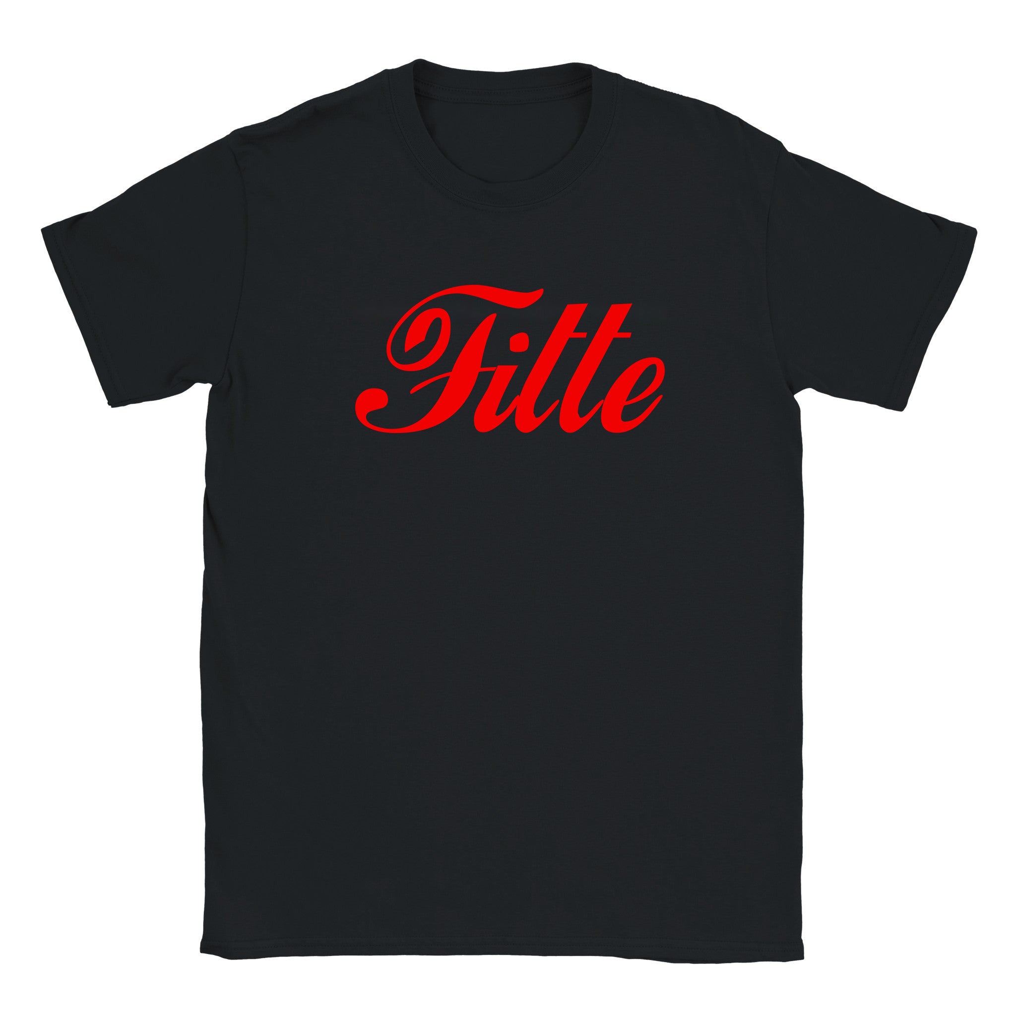 Fitte (design 2) - Baby tee – Black
