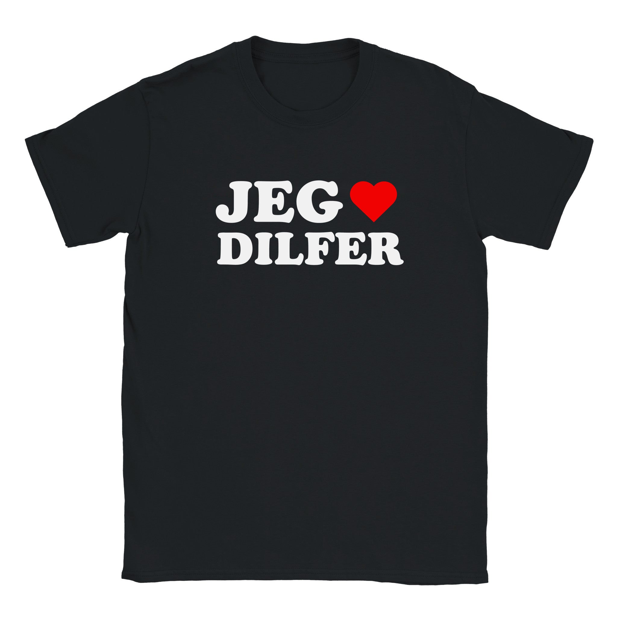 Jeg elsker DILFER - Baby tee – Black
