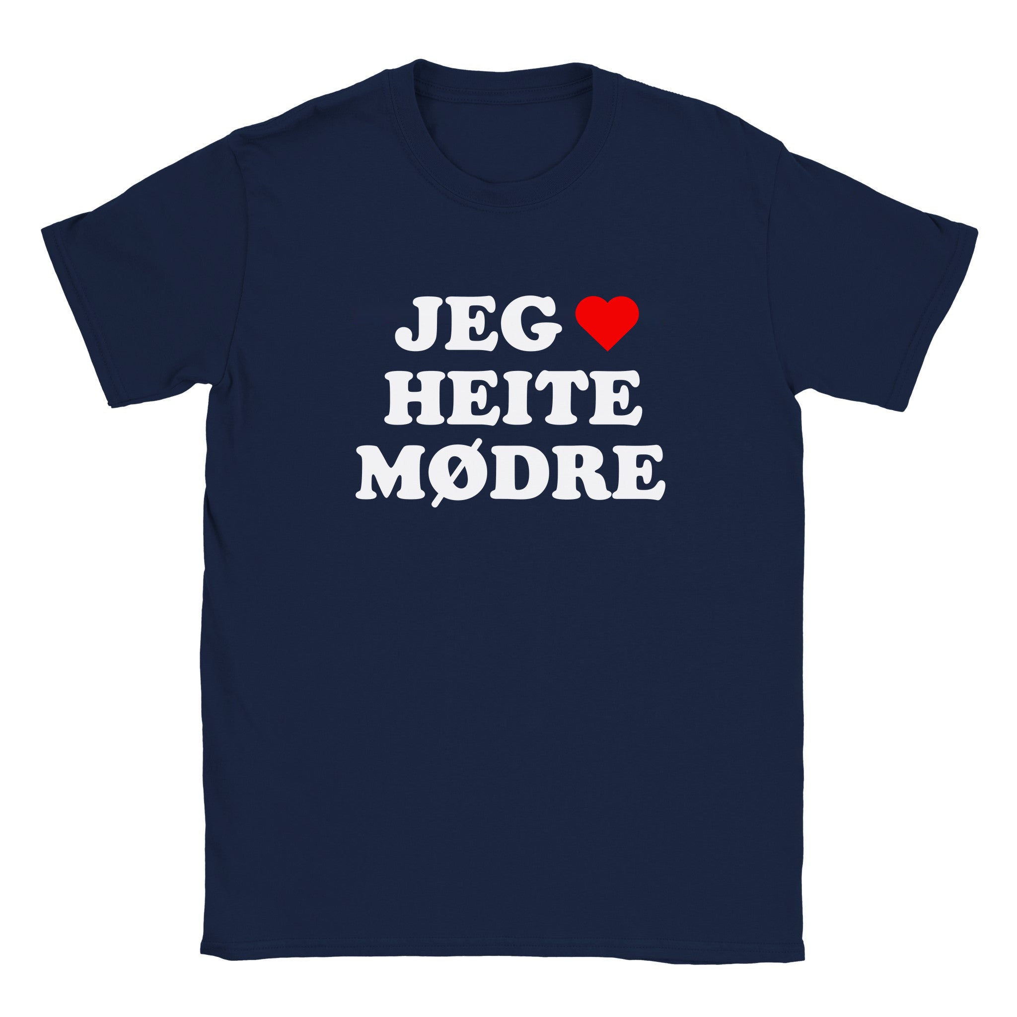 Jeg elsker heite mødre - Baby tee – Navy