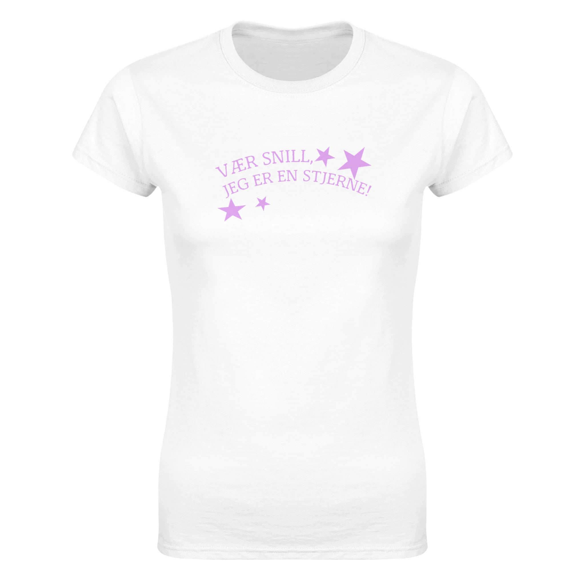 Please, i’m a star! - Dame t-skjorte – White