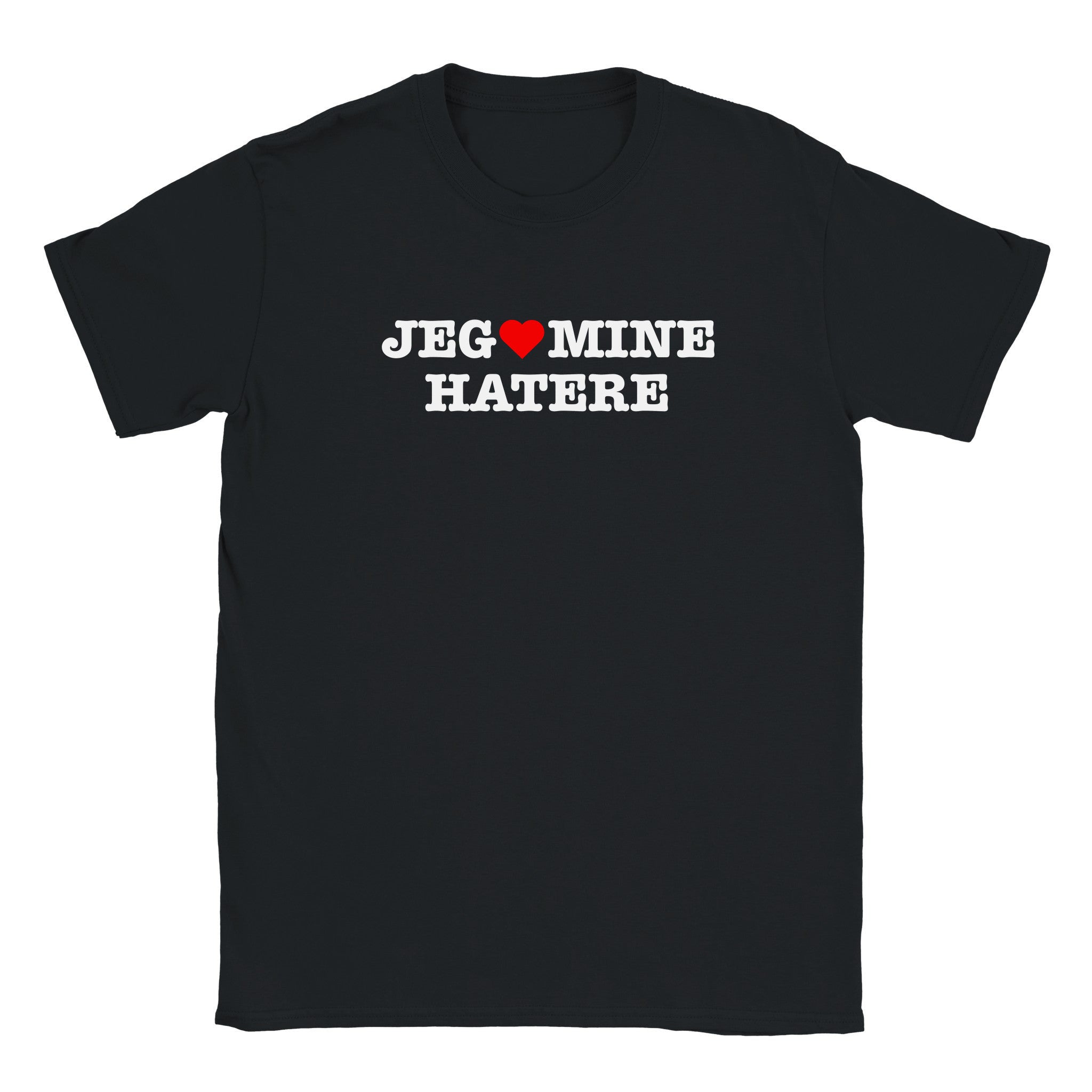 Jeg elsker mine hatere - Baby tee – Black