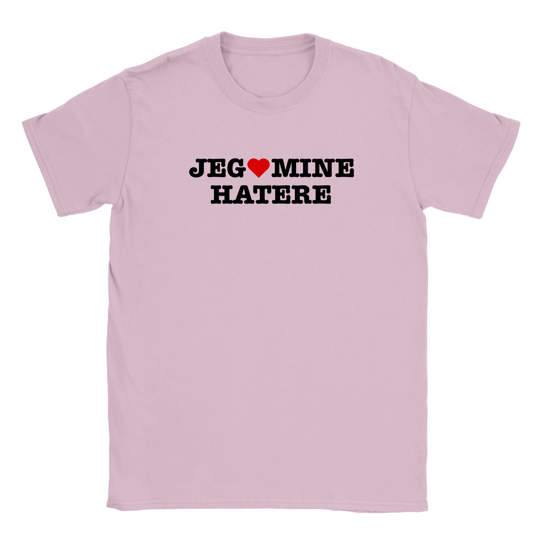 Jeg elsker mine hatere - Baby tee – Light Pink