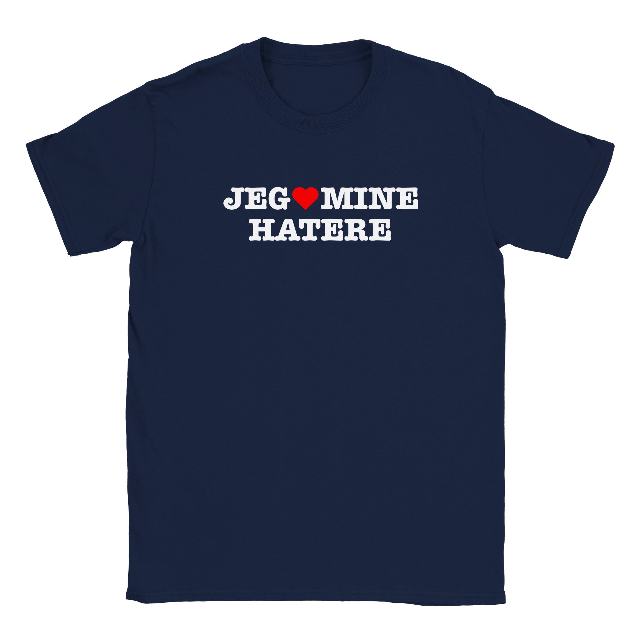 Jeg elsker mine hatere - Baby tee – Navy