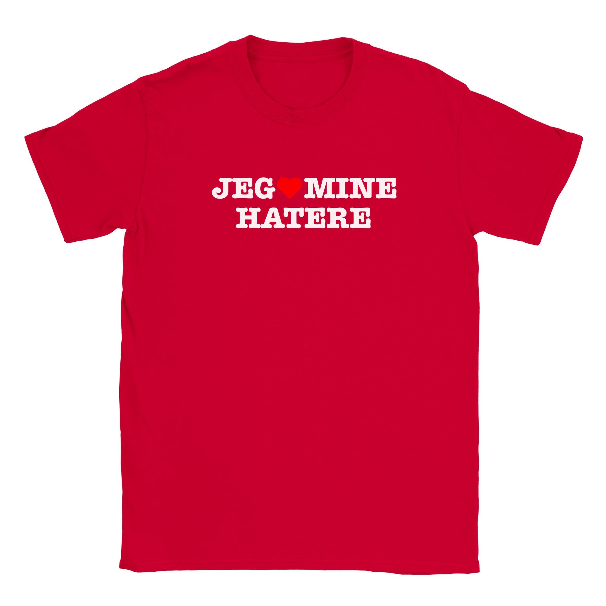 Jeg elsker mine hatere - Baby tee – Red
