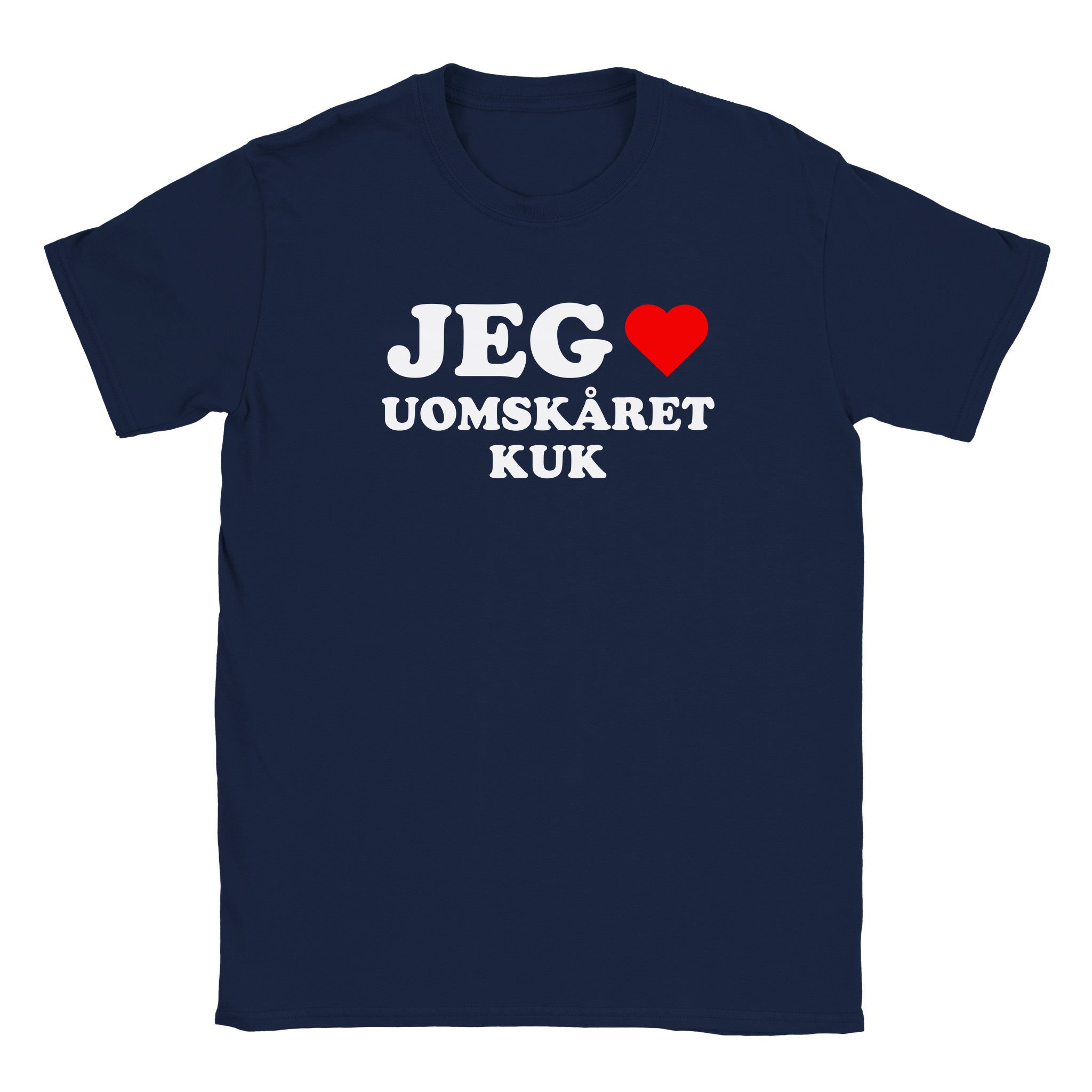 Jeg elsker uomskåret kuk - Baby tee – Navy