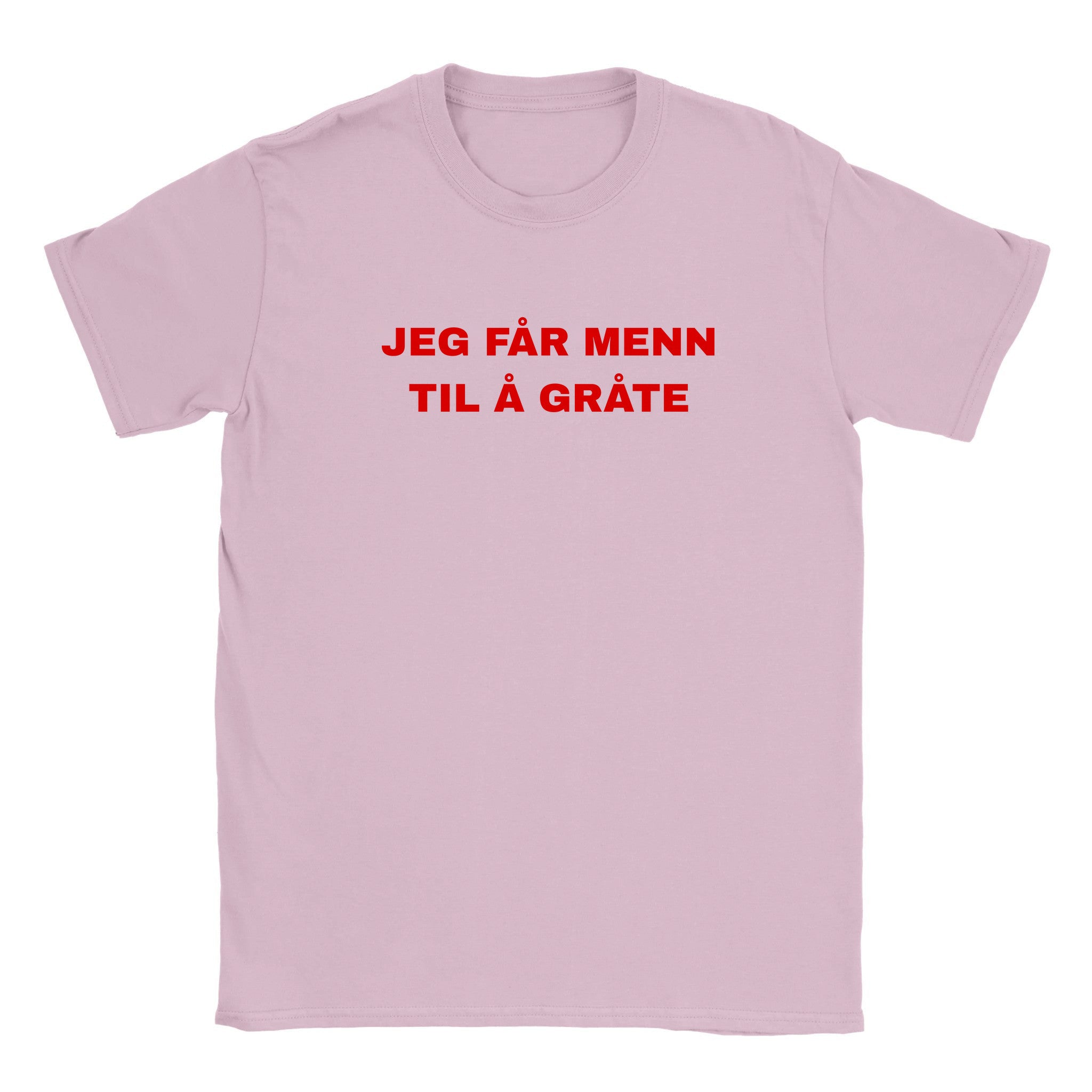Jeg får menn til å gråte - Baby tee – Light Pink