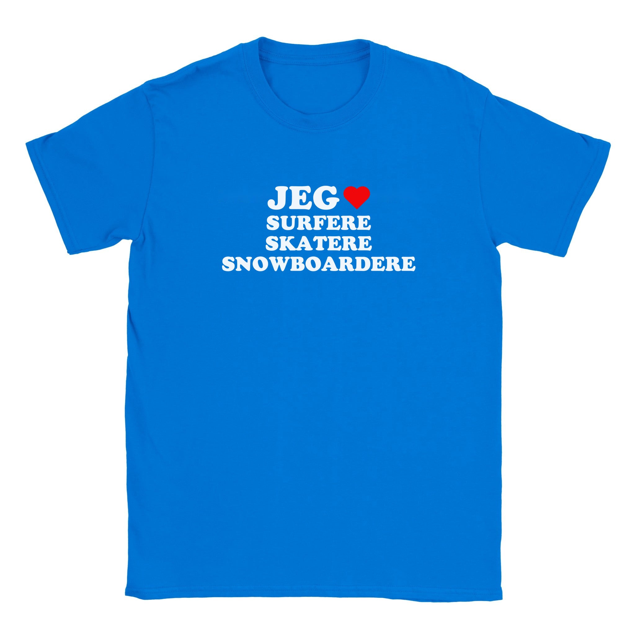 Jeg elsker surfere skatere snowboardere - Baby tee – Royal
