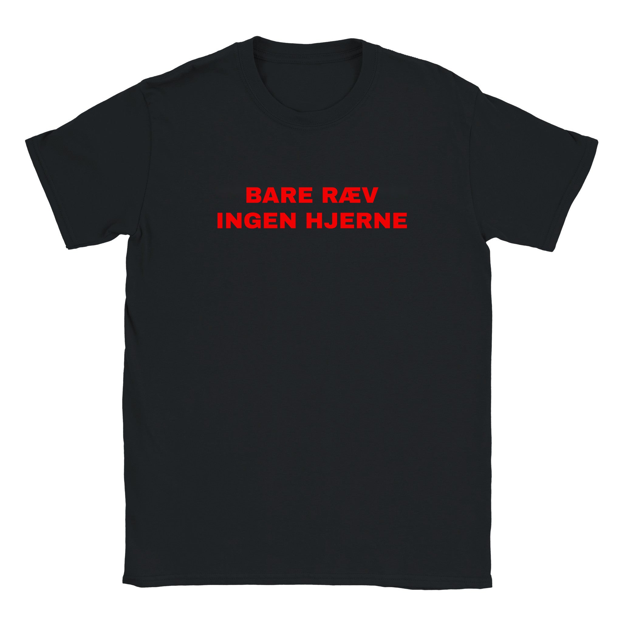 Bare ræv ingen hjerne - Baby tee – Black
