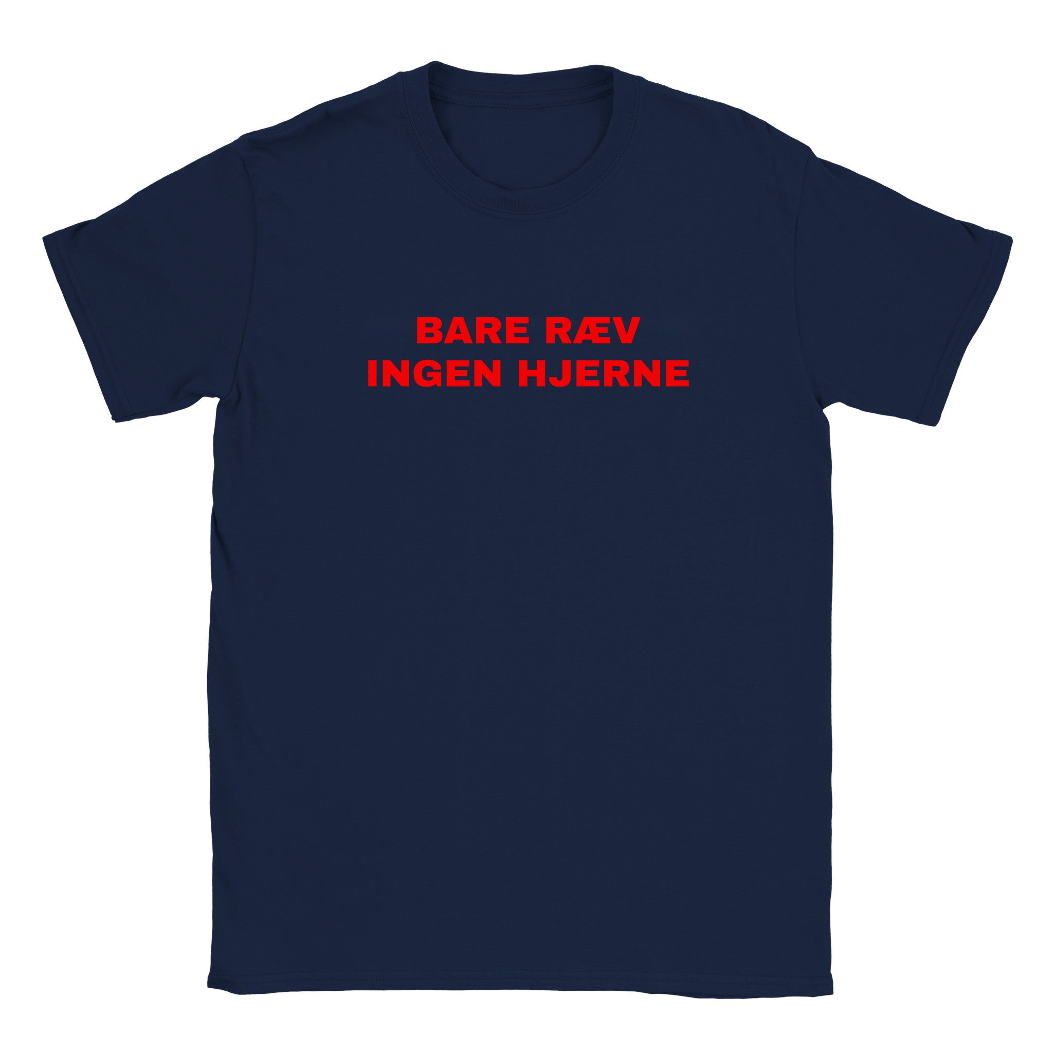 Bare ræv ingen hjerne - Baby tee – Navy
