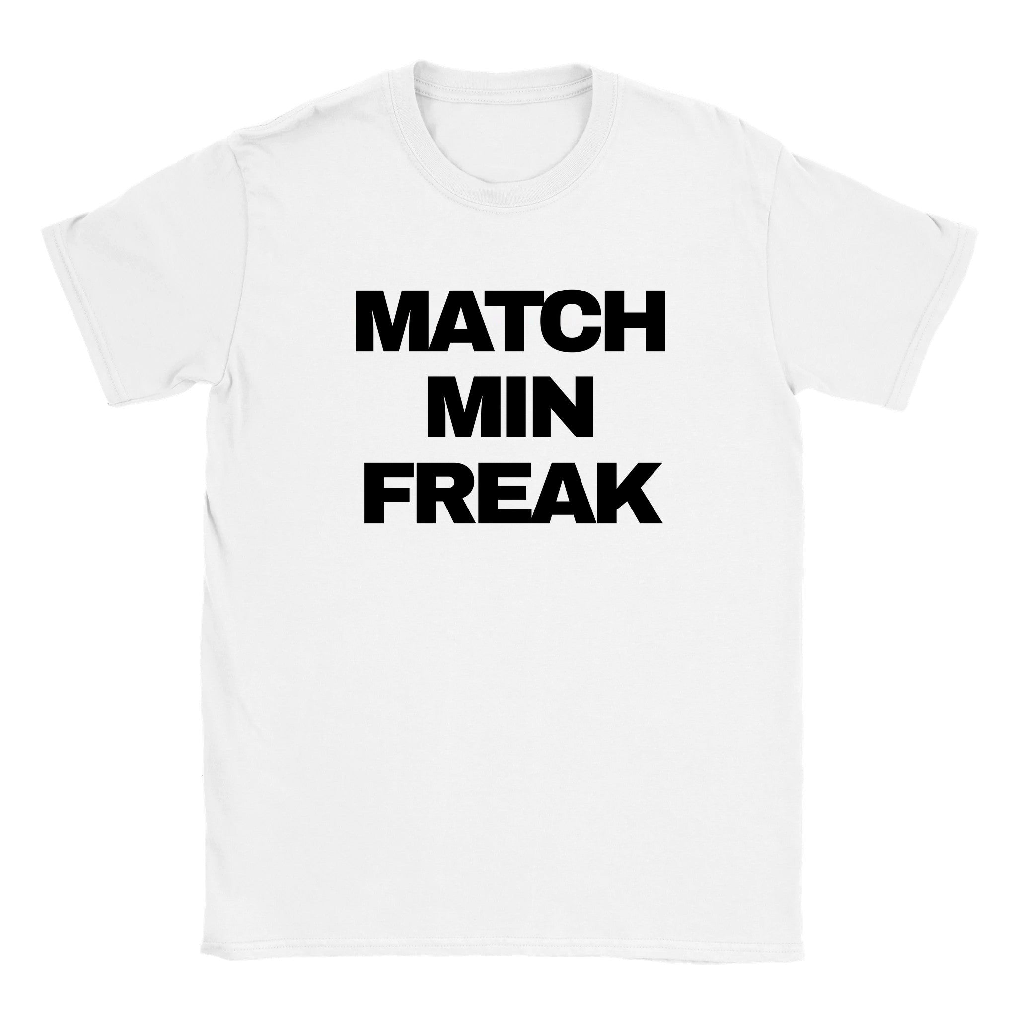 Match min freak - Baby tee – White