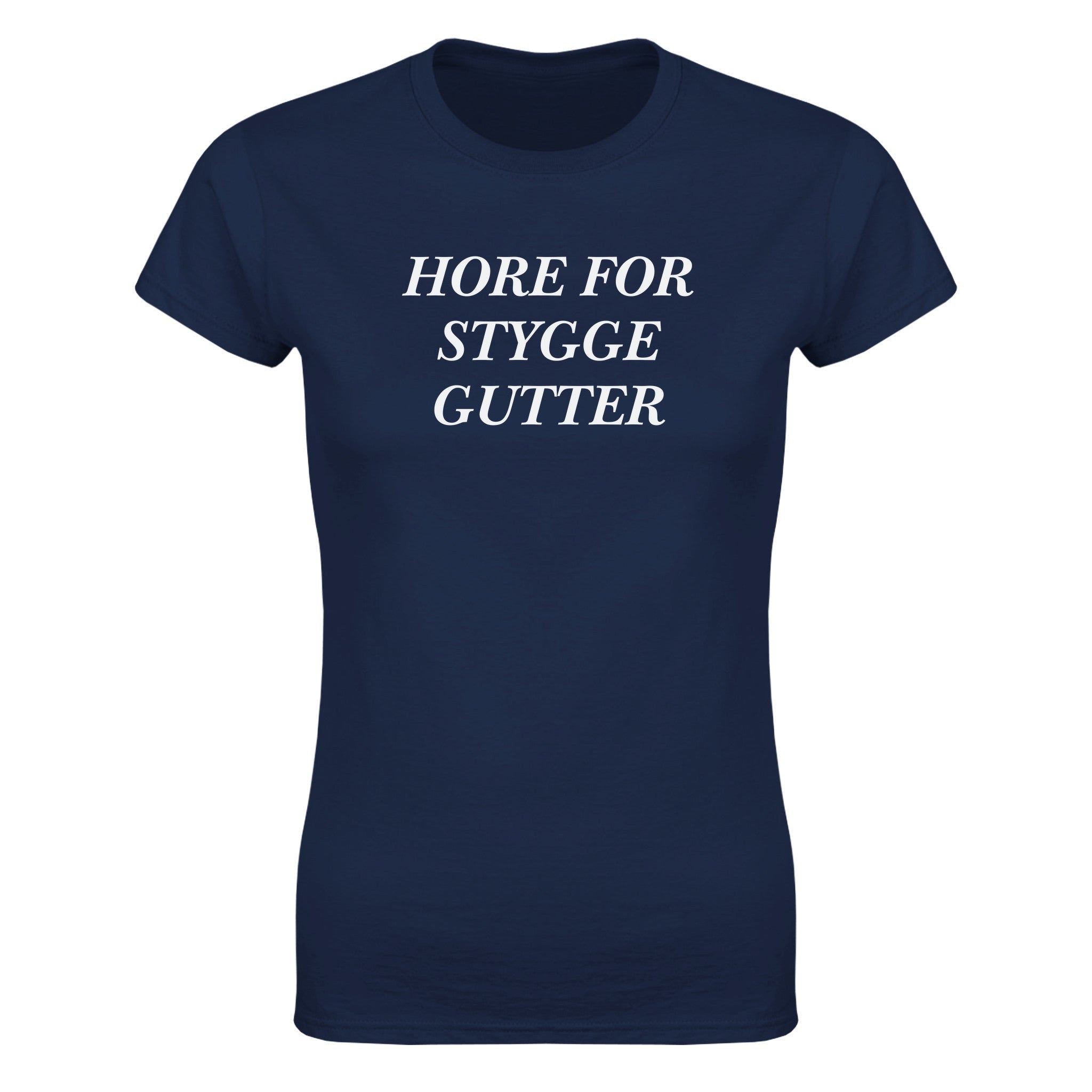 Hore for stygge gutter - Dame t-skjorte – Navy