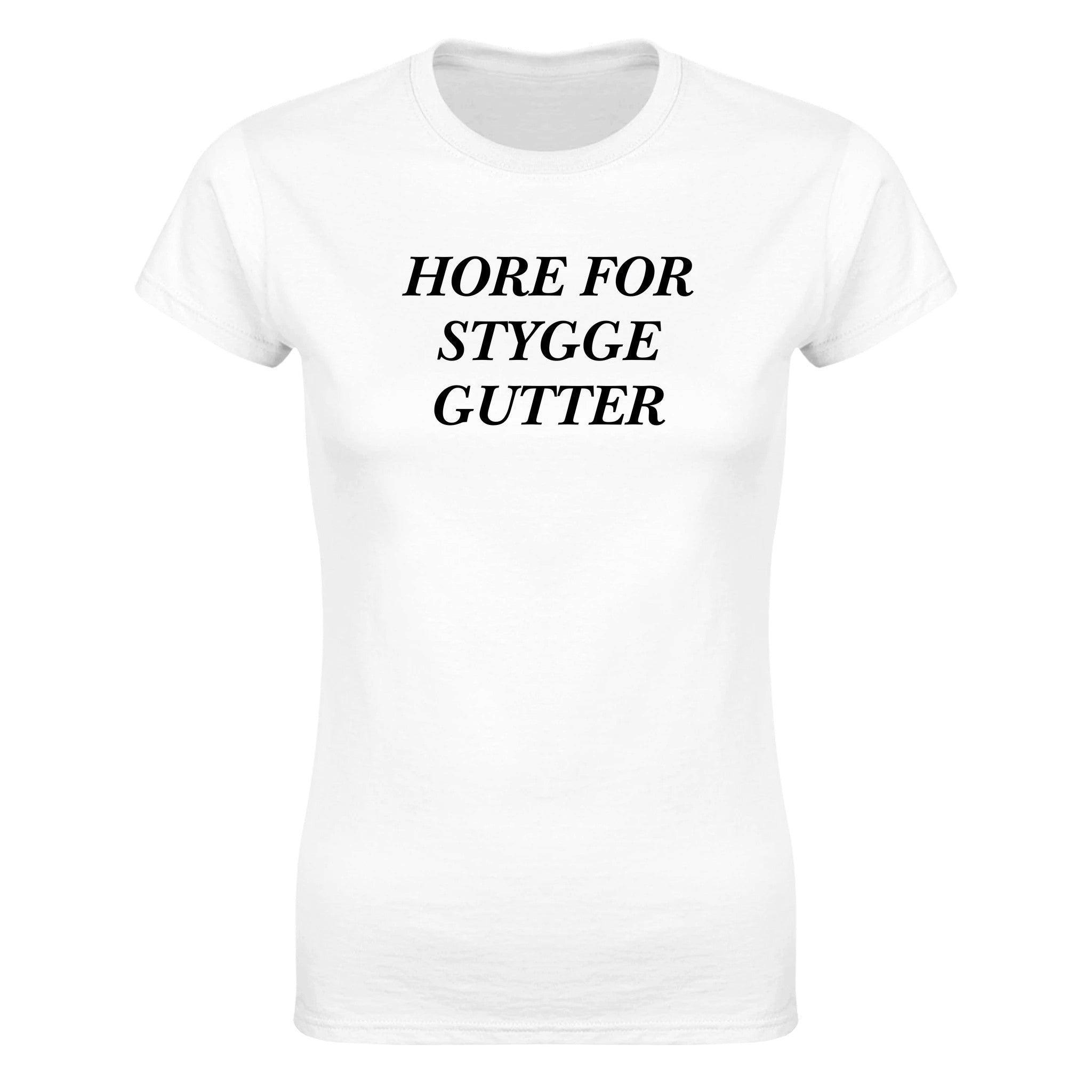 Hore for stygge gutter - Dame t-skjorte – White
