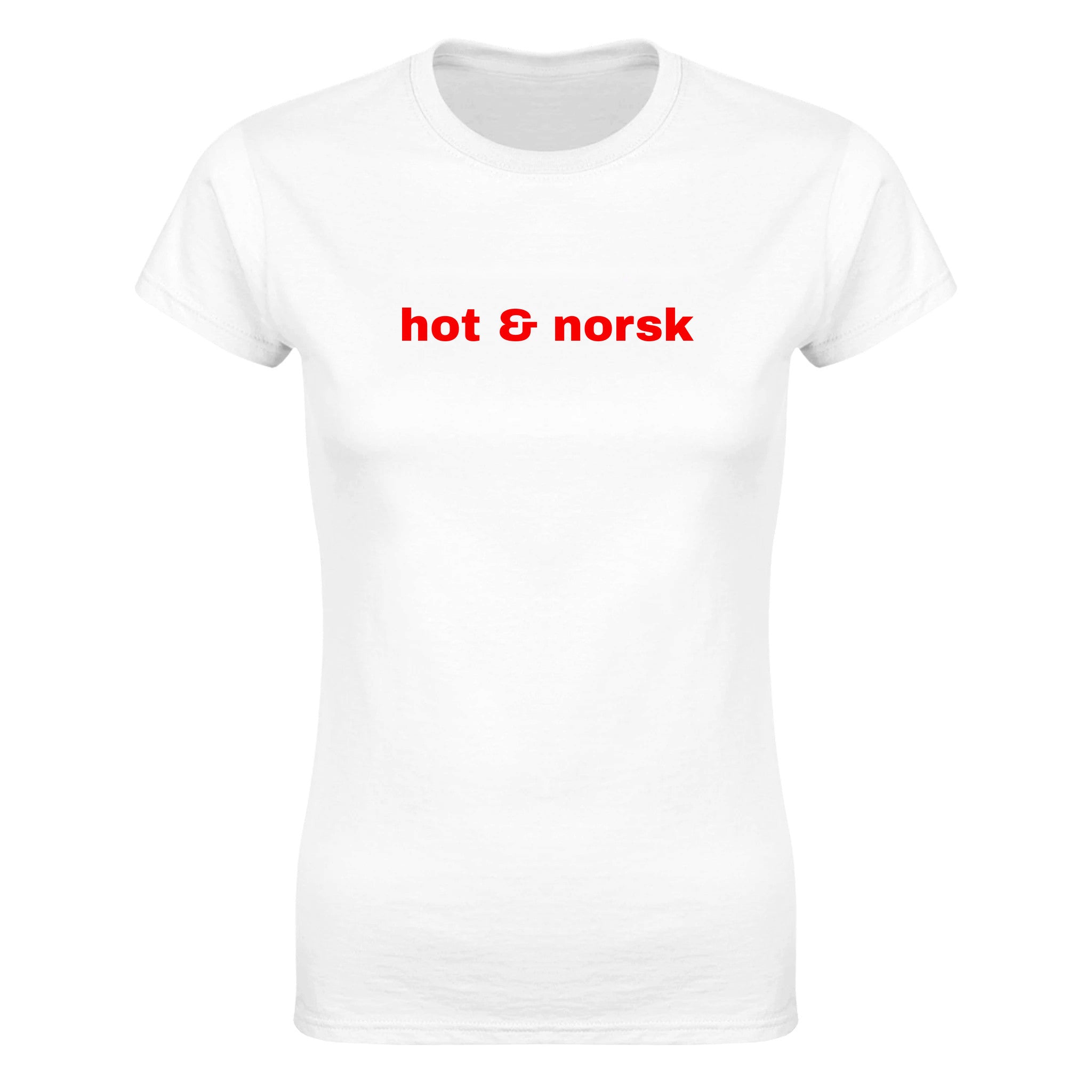 Hot & norsk - Dame t-skjorte – White
