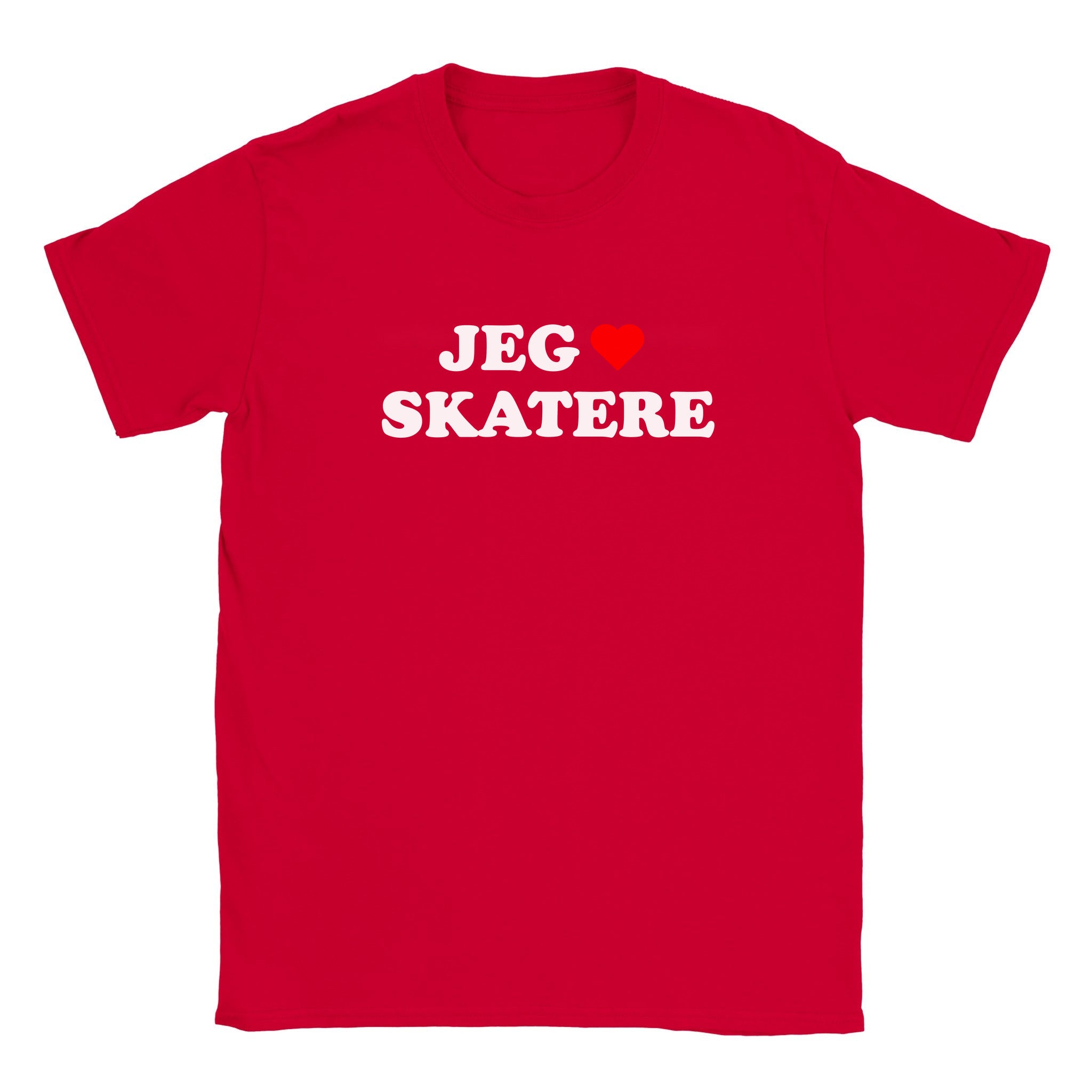 Jeg elsker skatere - Baby tee – Red