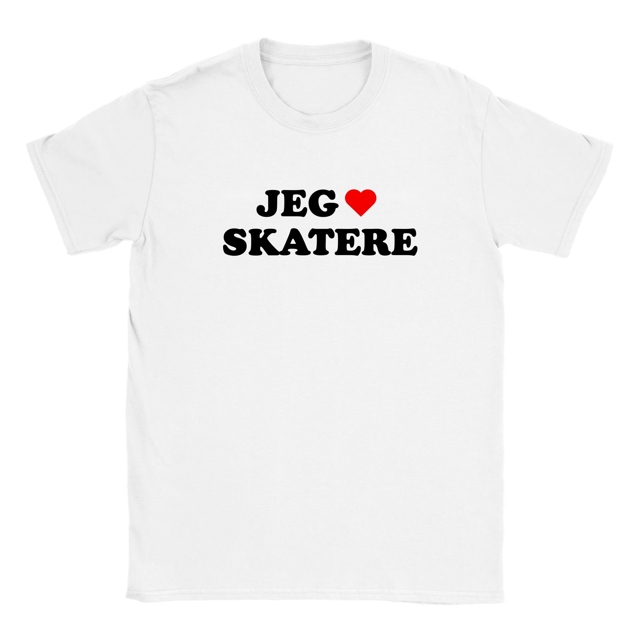 Jeg elsker skatere - Baby tee – White