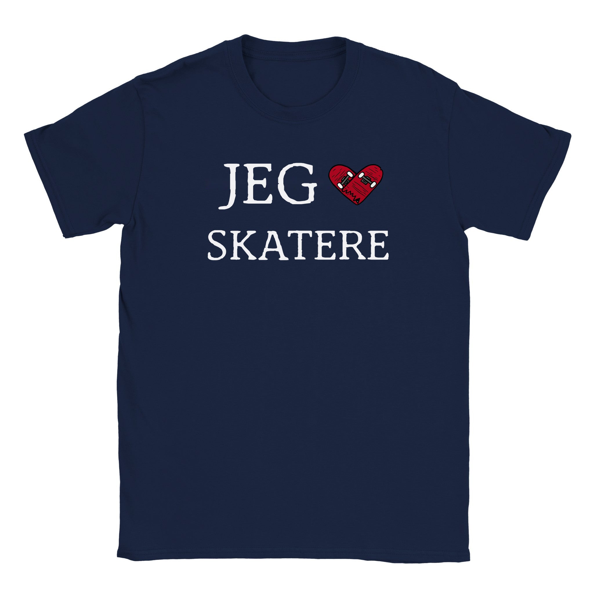 Jeg elsker skatere (design 2) - Baby tee – Navy