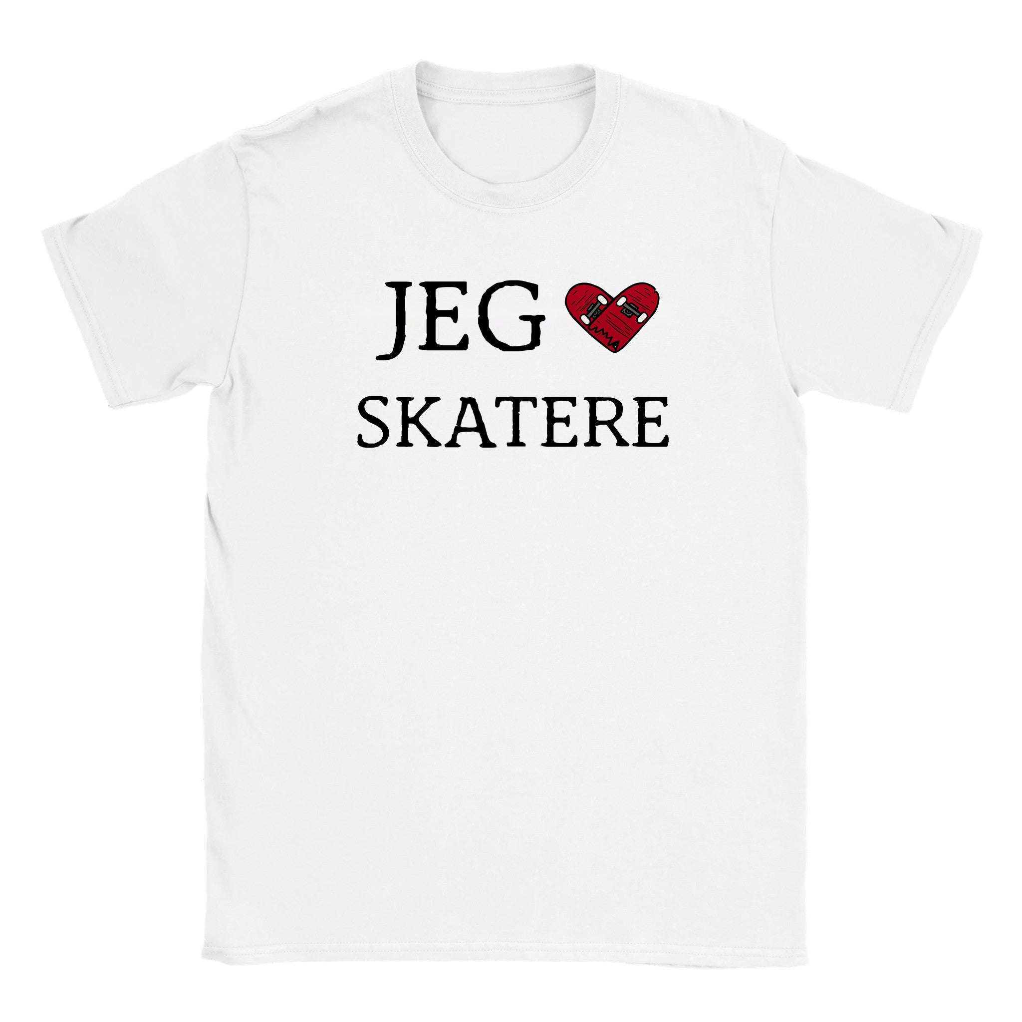 Jeg elsker skatere (design 2) - Baby tee – White