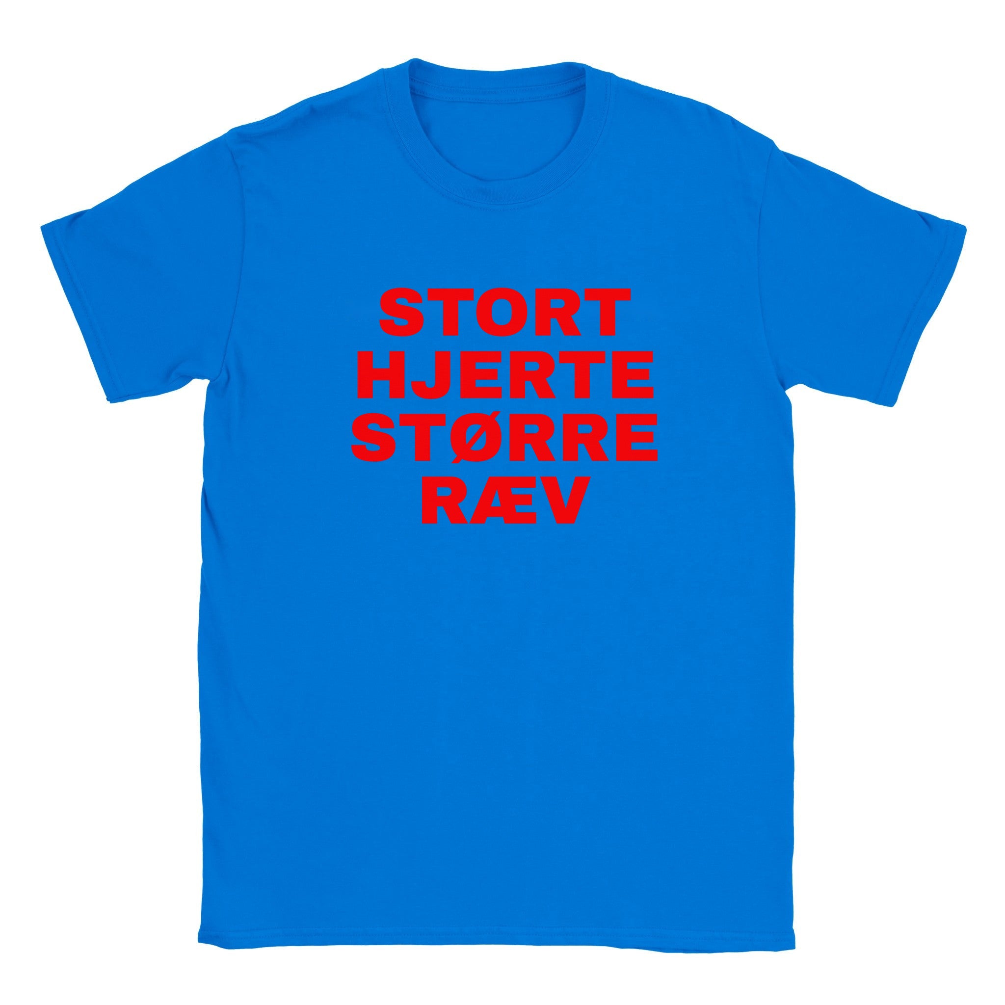 Stort hjerte større ræv - Baby tee – Royal