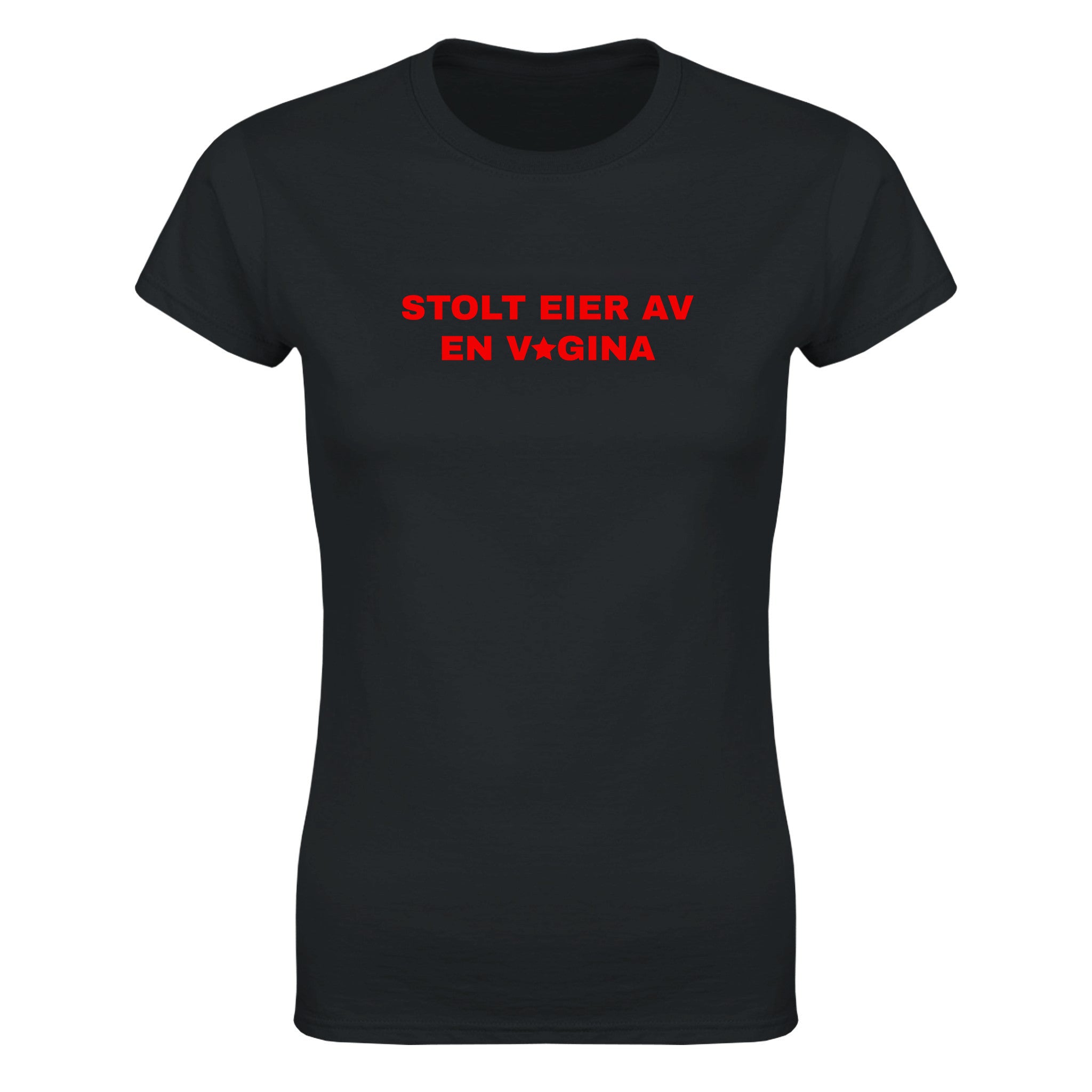 Stolt eier av en v gina - Dame t-skjorte – Black
