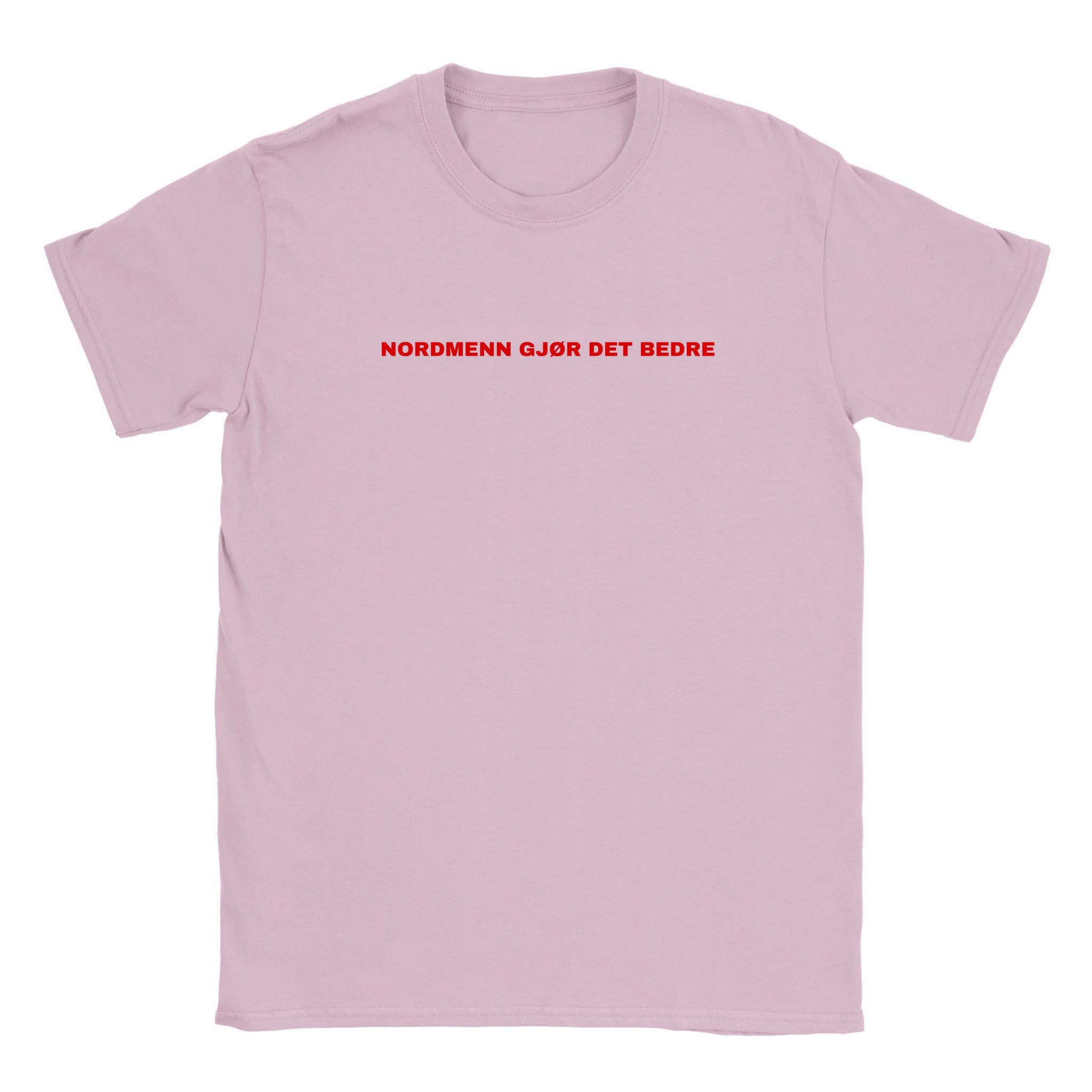 Nordmenn gjør det bedre - Baby tee – Light Pink