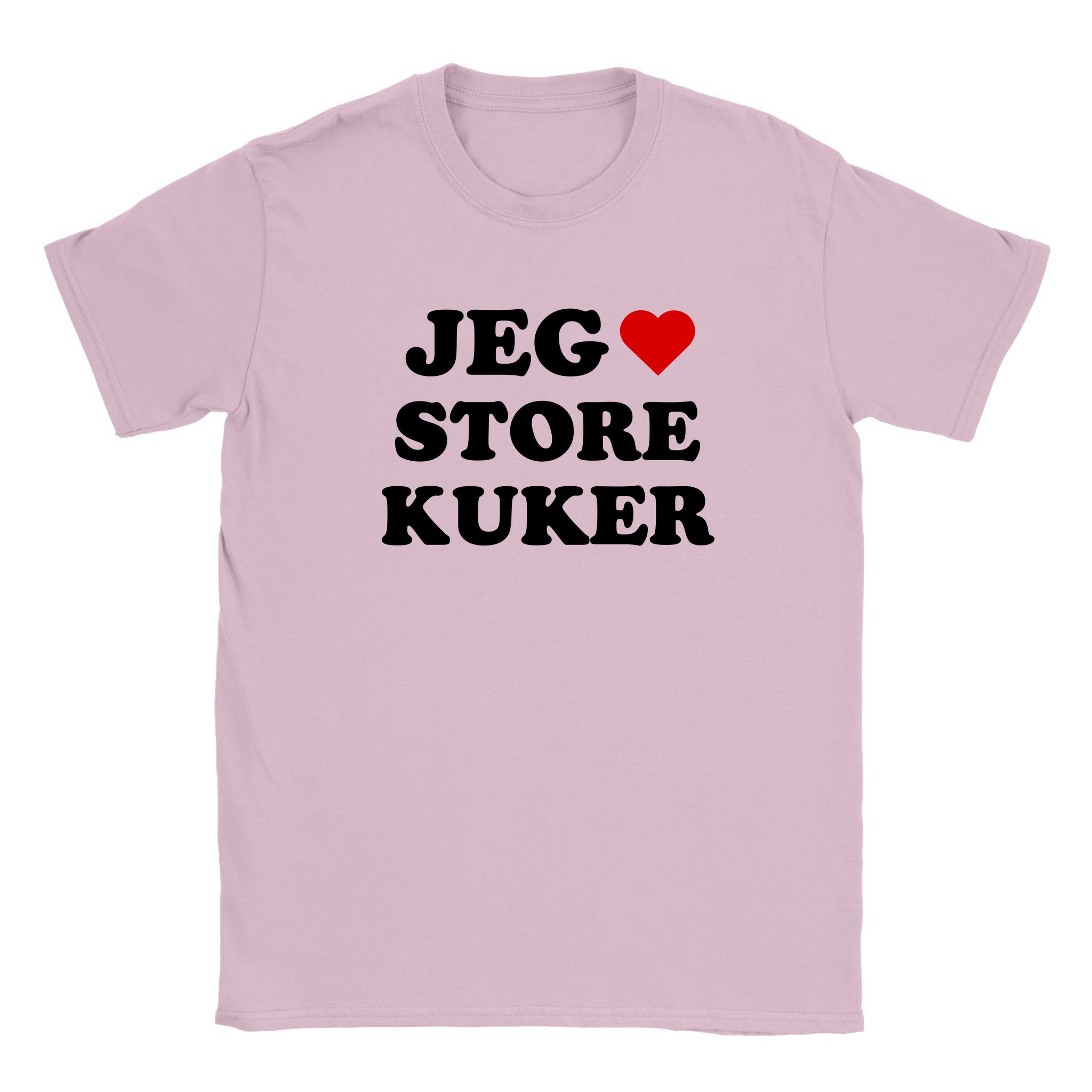 Jeg elsker store kuker - Baby tee – Light Pink