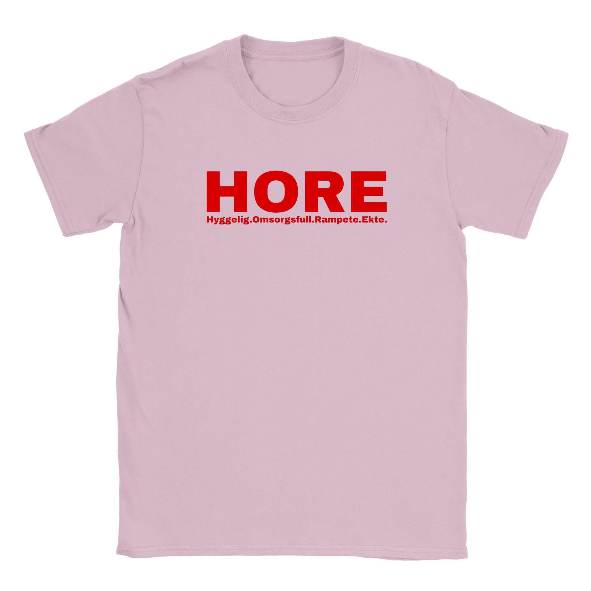 Hore hyggelig.omsorgsfull.rampete.ekte - Baby tee – Light Pink