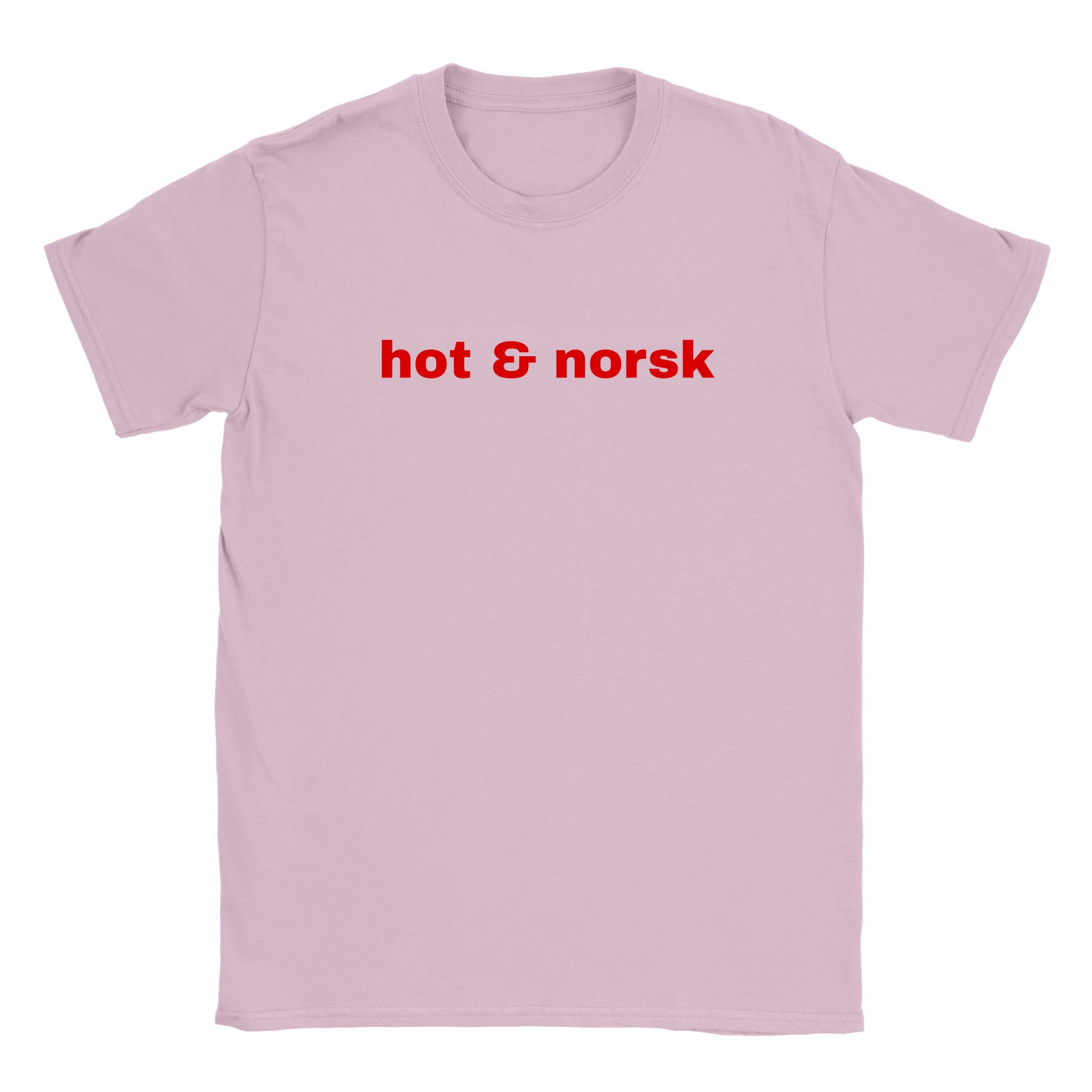 Hot & norsk - Baby tee – Light Pink