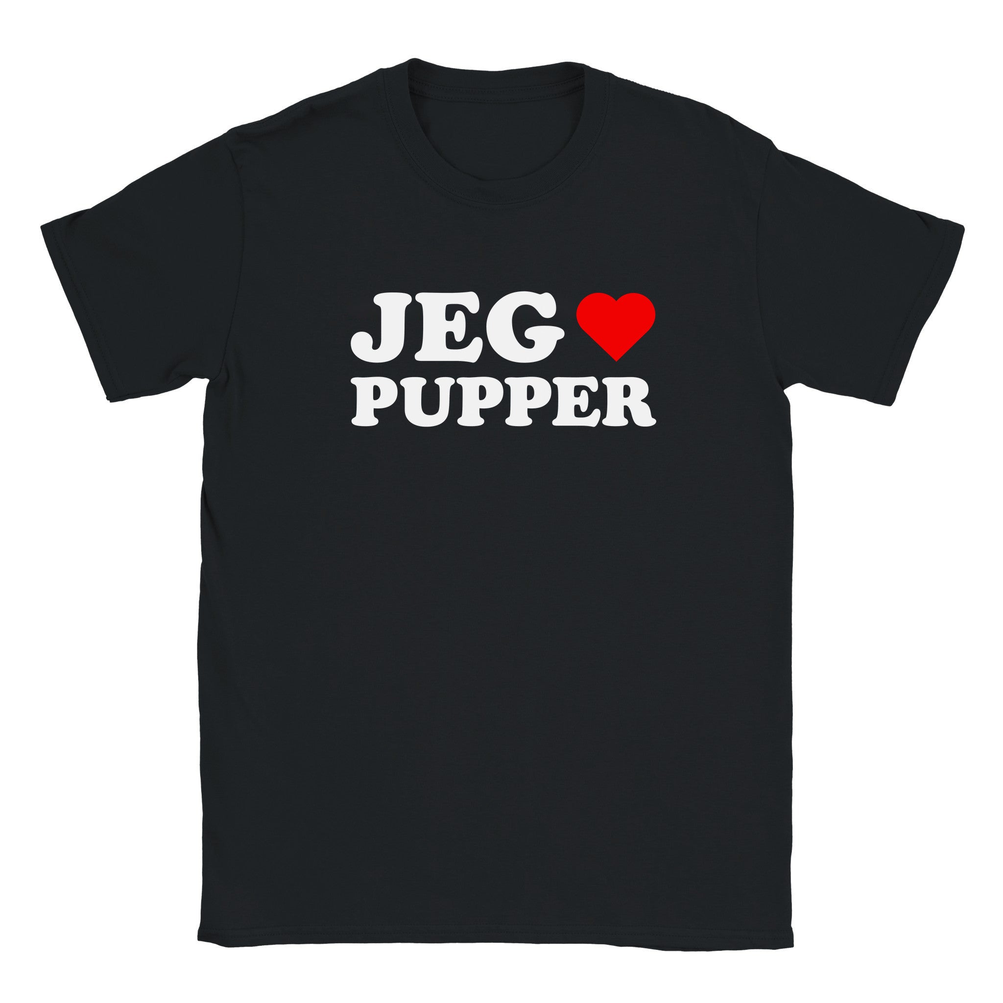 Jeg elsker pupper - Baby tee – Black