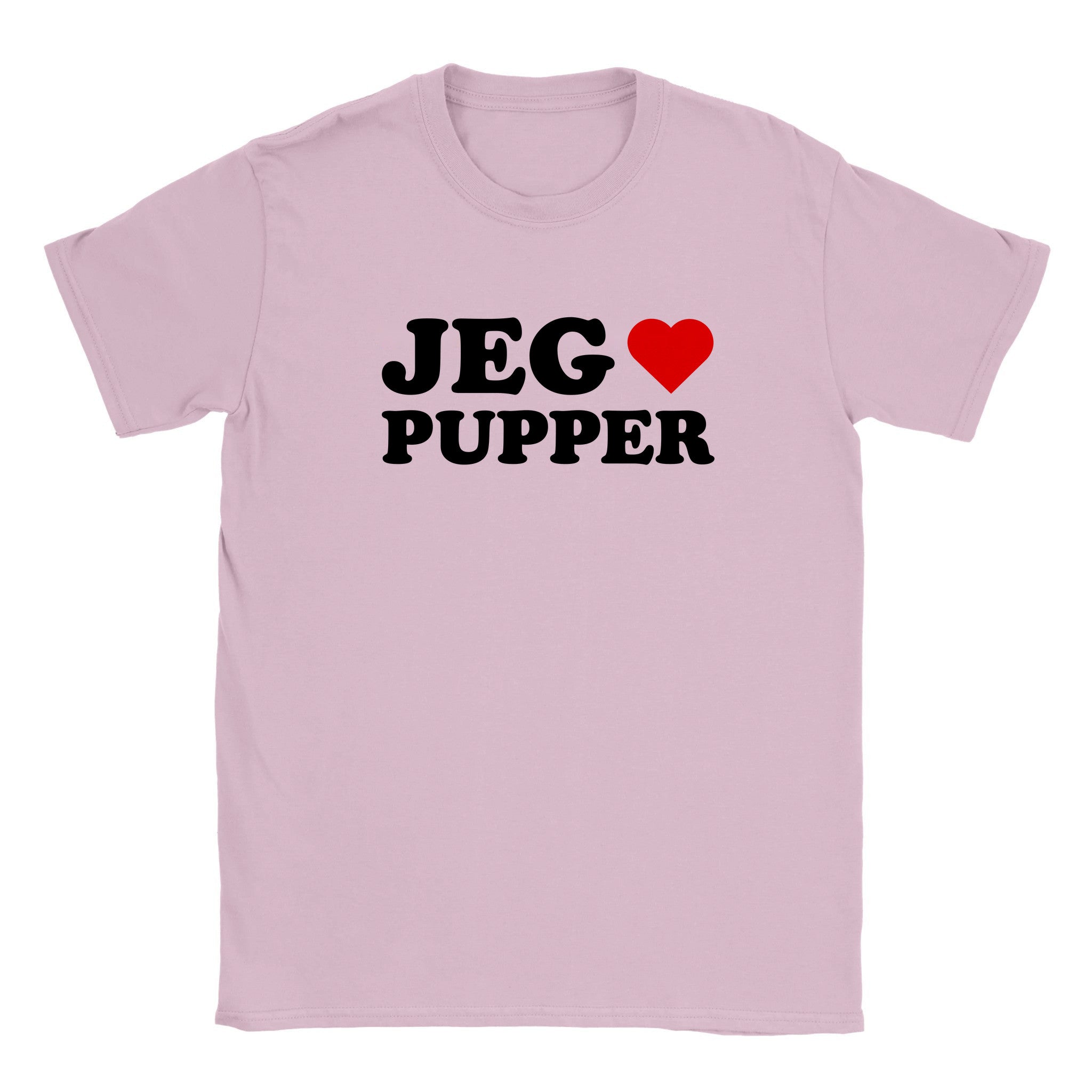 Jeg elsker pupper - Baby tee – Light Pink