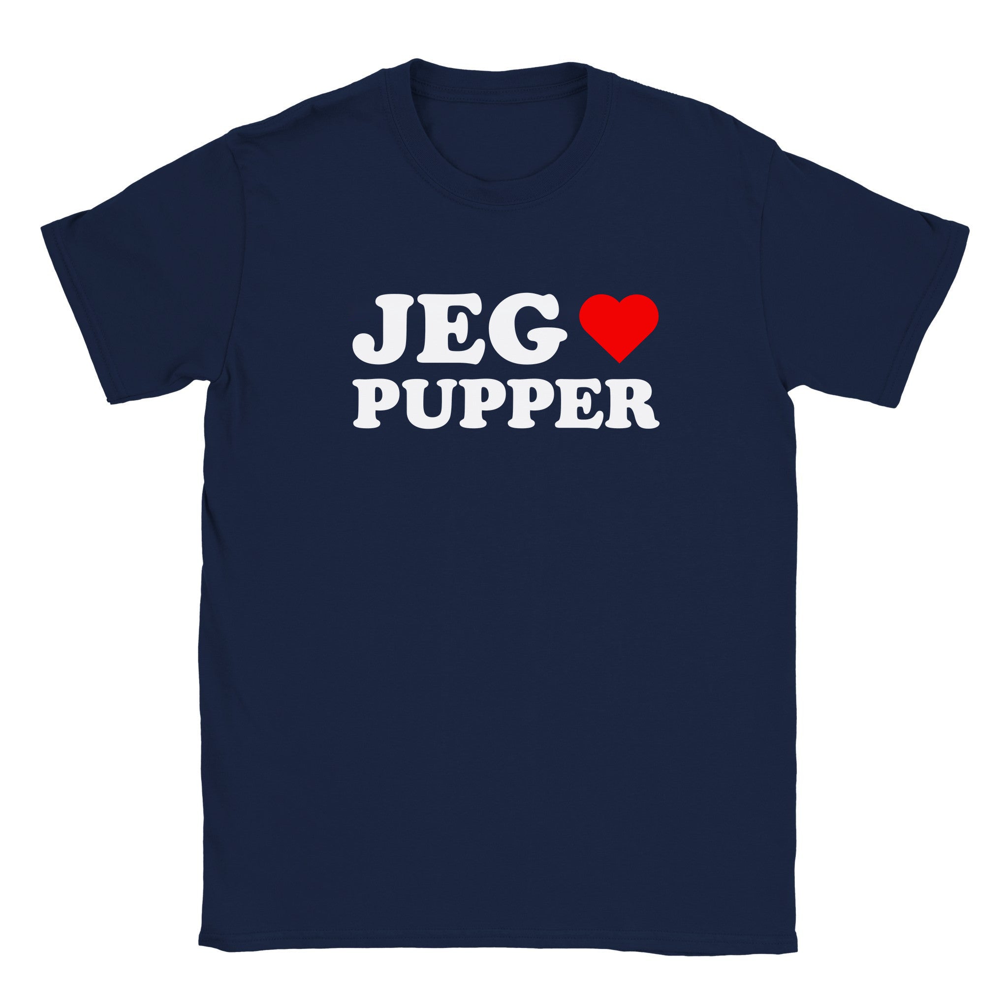 Jeg elsker pupper - Baby tee – Navy
