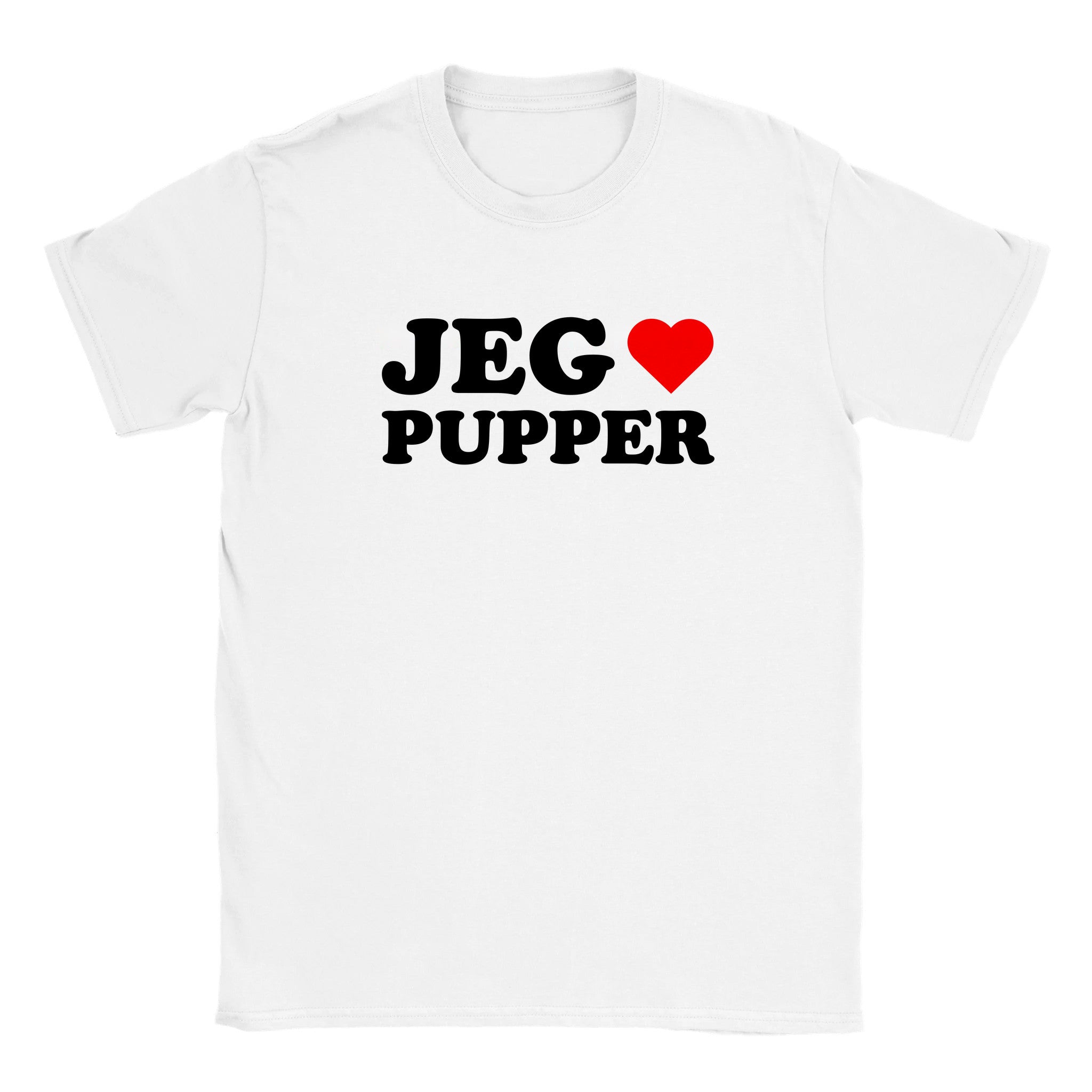 Jeg elsker pupper - Baby tee – White
