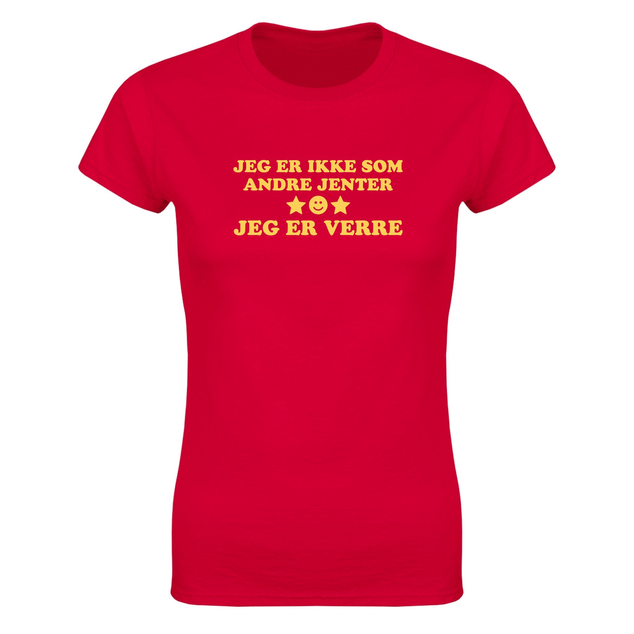 Jeg er ikke som andre jenter jeg er verre - Dame t-skjorte – Red