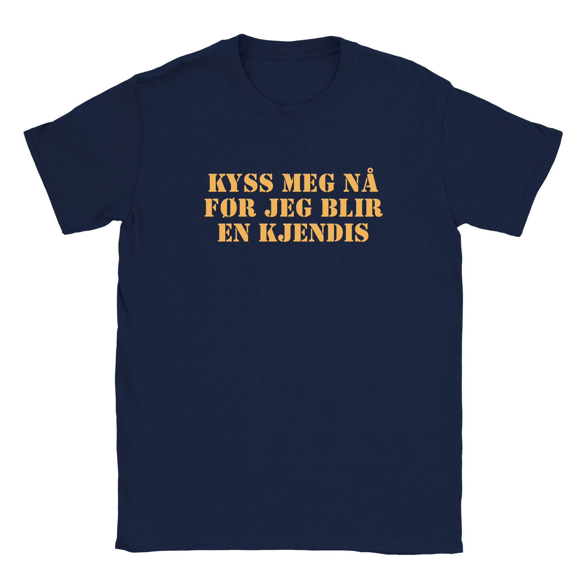 Kyss meg nå før jeg blir en kjendis - Baby tee – Navy