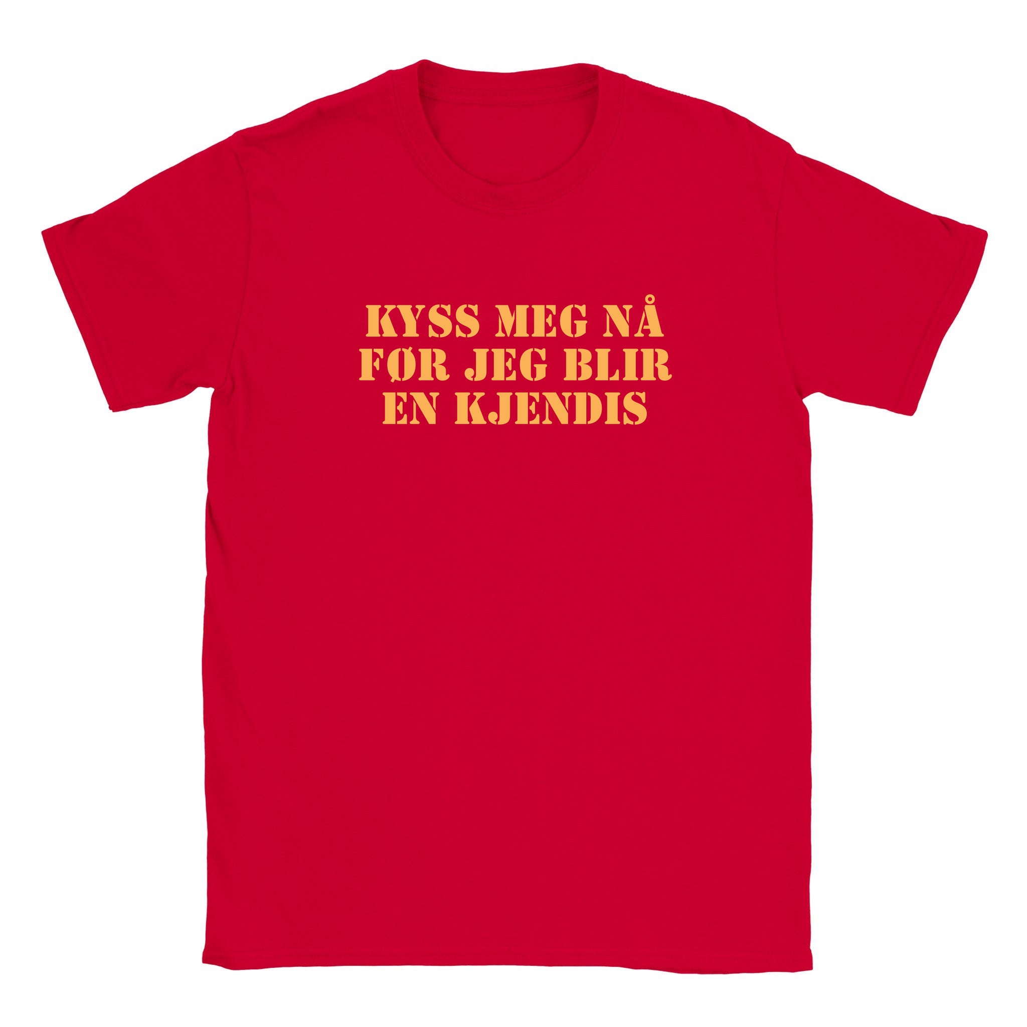 Kyss meg nå før jeg blir en kjendis - Baby tee – Red