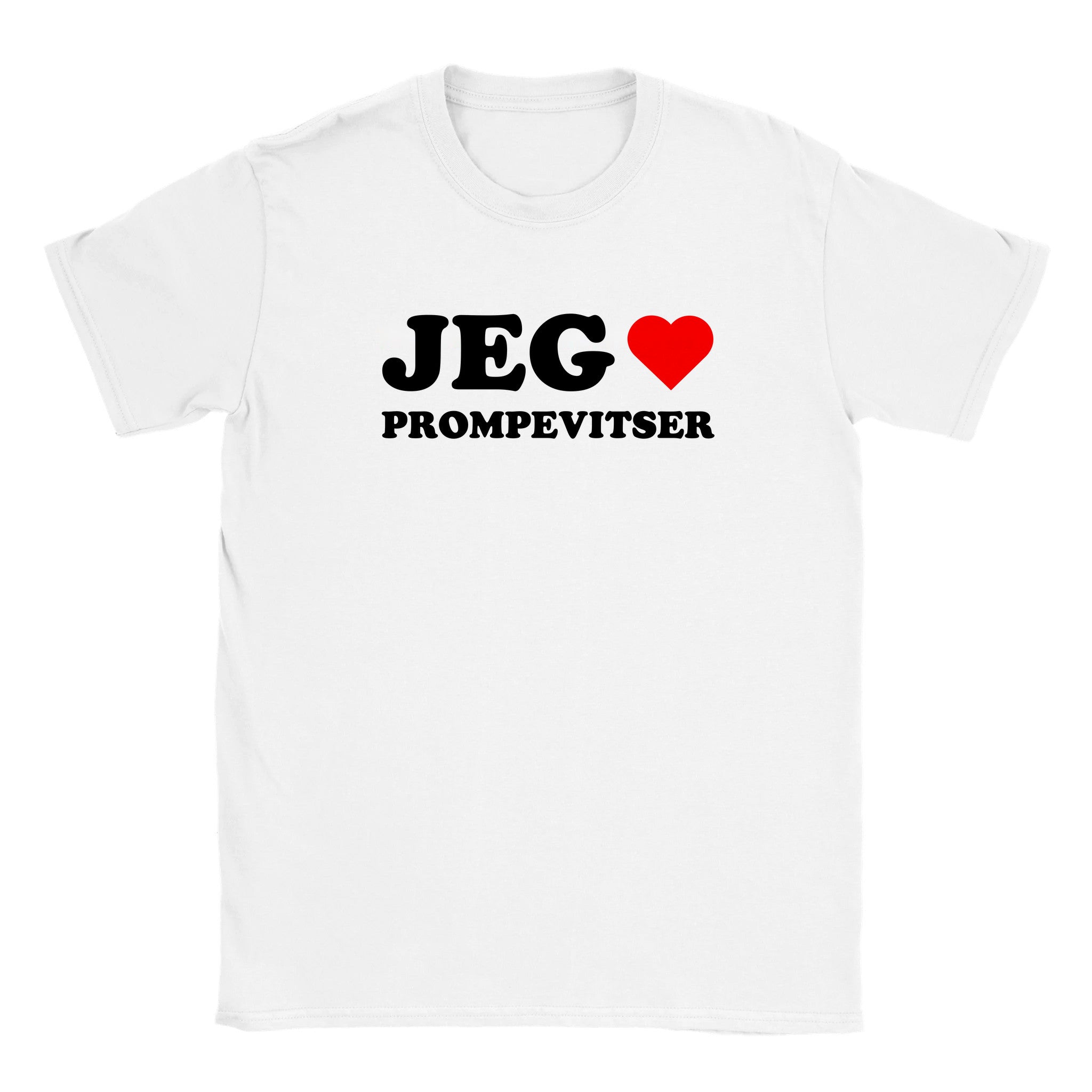Jeg elsker prompevitser - Baby tee – White