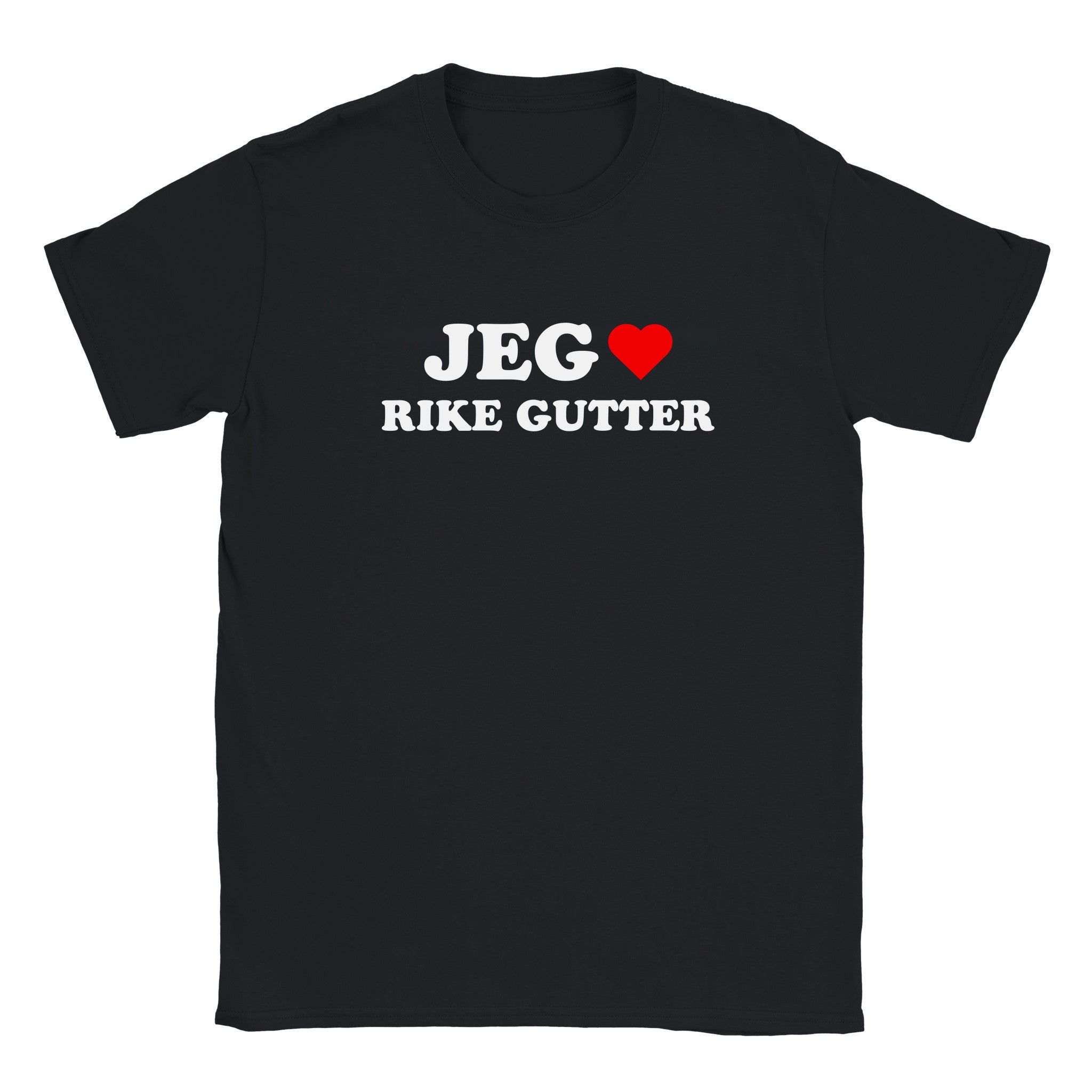 Jeg elsker rike gutter - Baby tee – Black