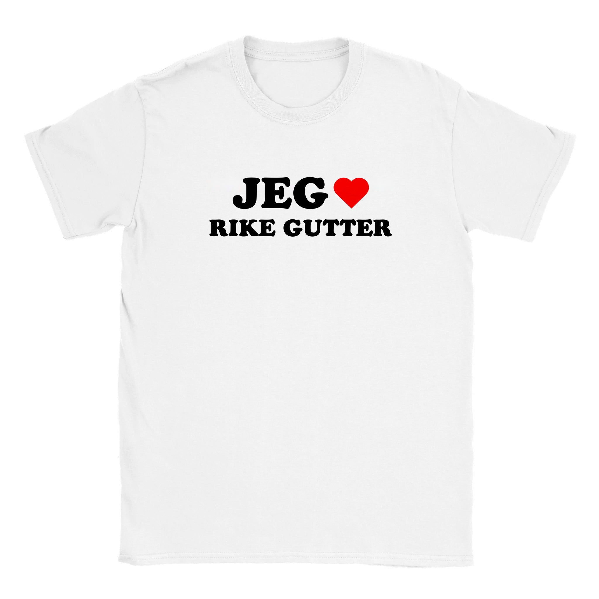 Jeg elsker rike gutter - Baby tee – White