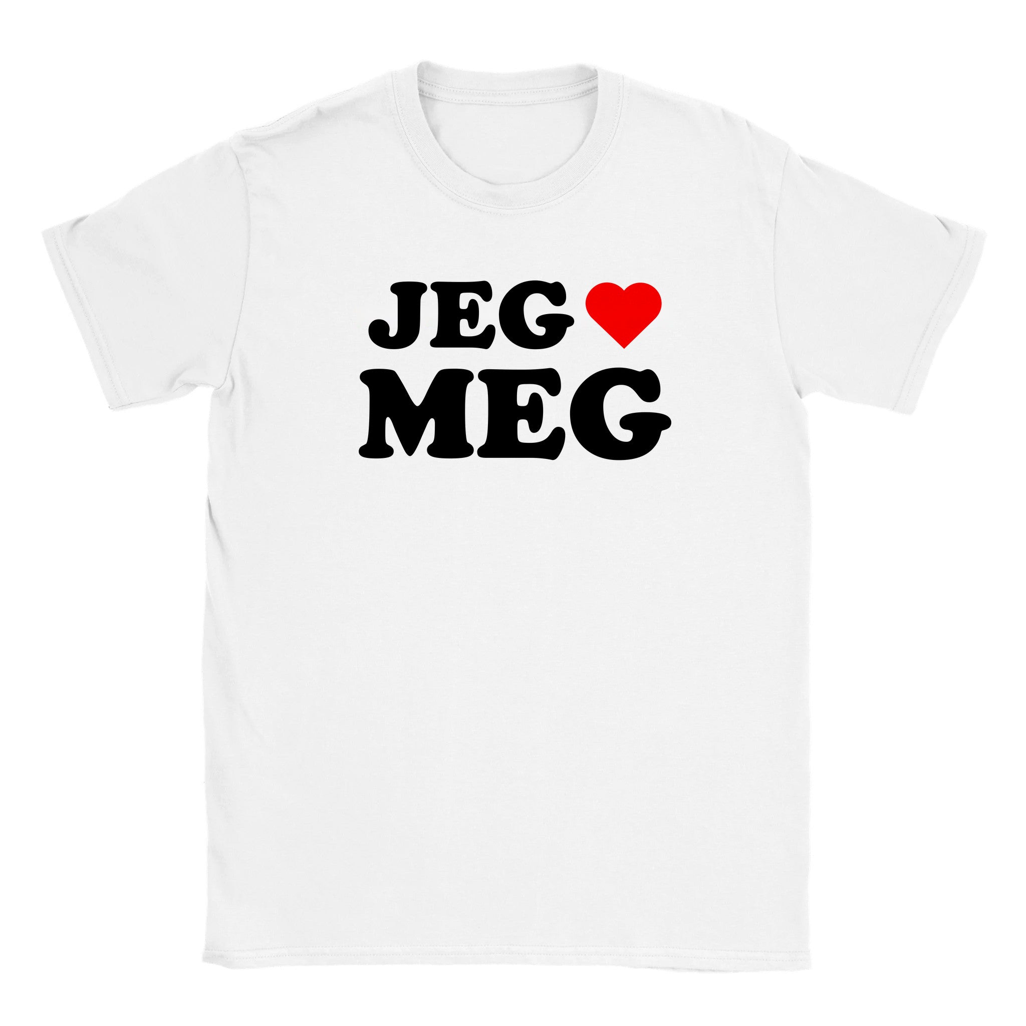 Jeg elsker meg - Baby tee – White