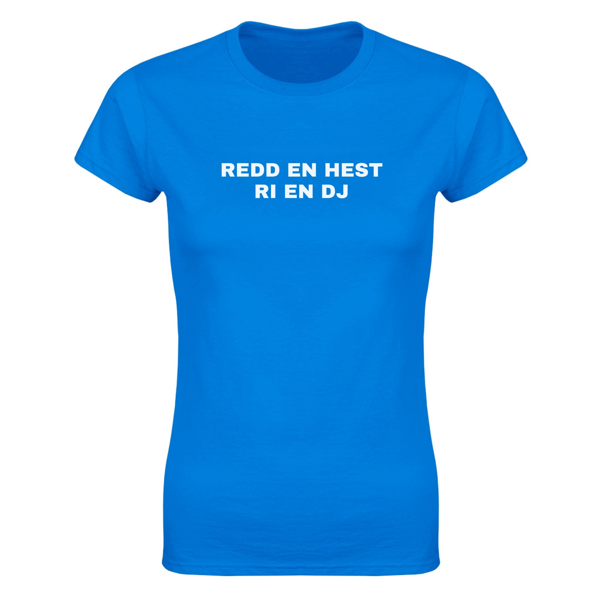 Redd en hest ri en DJ - Dame t-skjorte – Royal