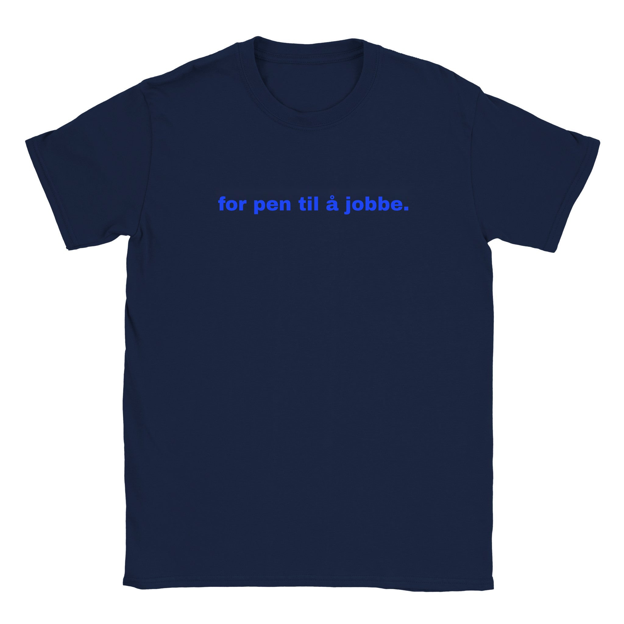 For pen til å jobbe - Baby tee – Navy