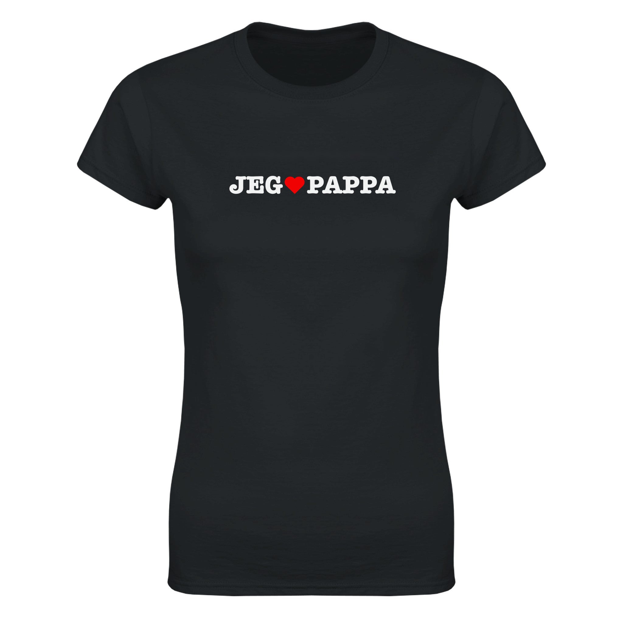 Jeg elsker pappa - Dame t-skjorte – Black