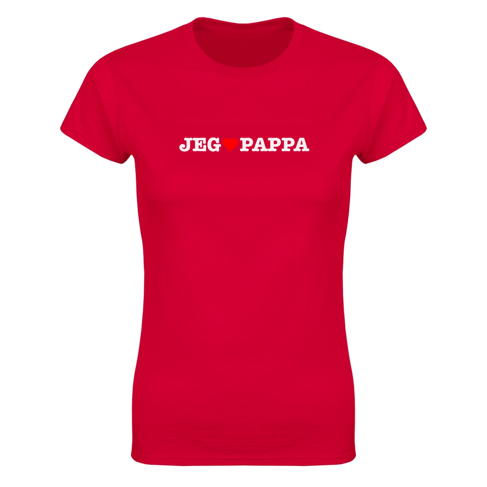 Jeg elsker pappa - Dame t-skjorte – Red