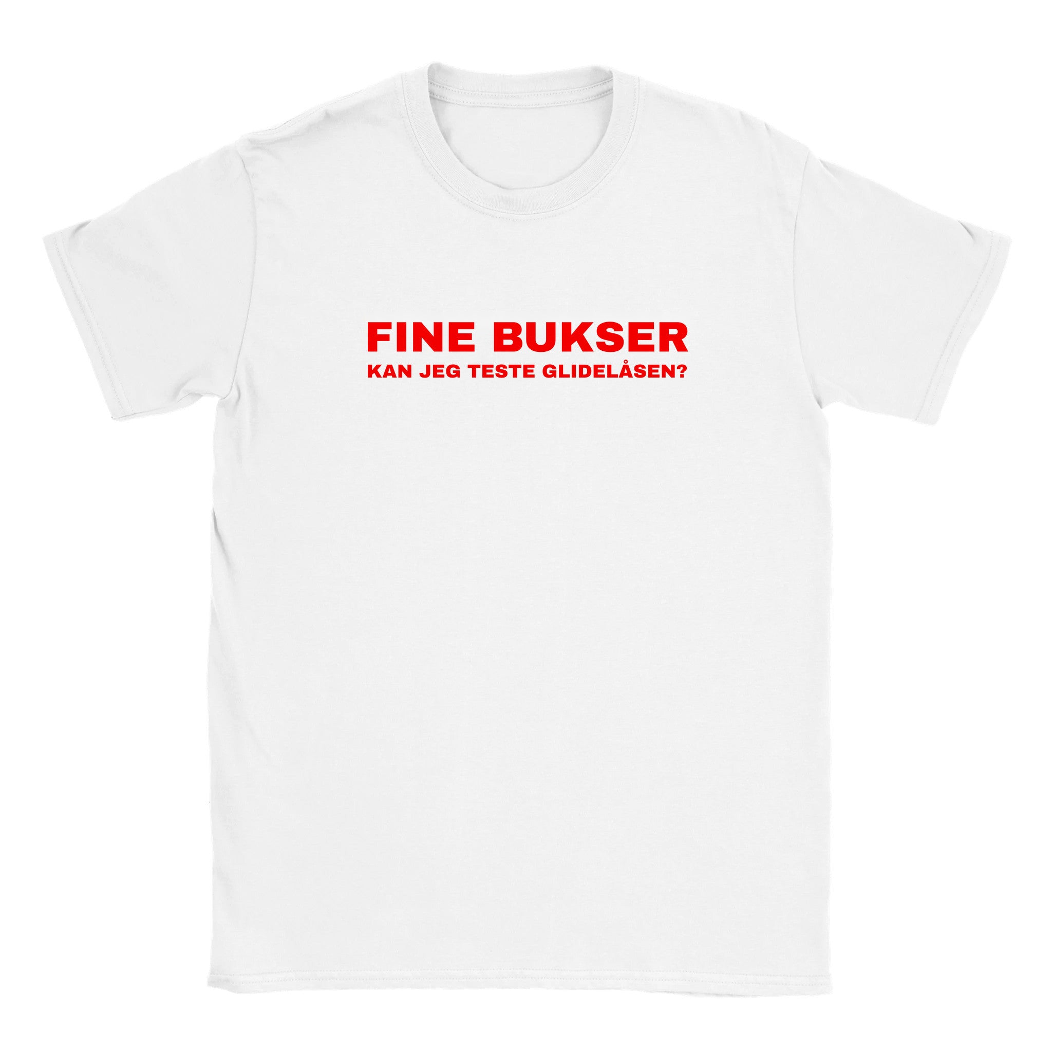 Fine bukser kan jeg teste glidelåsen - Baby tee – White